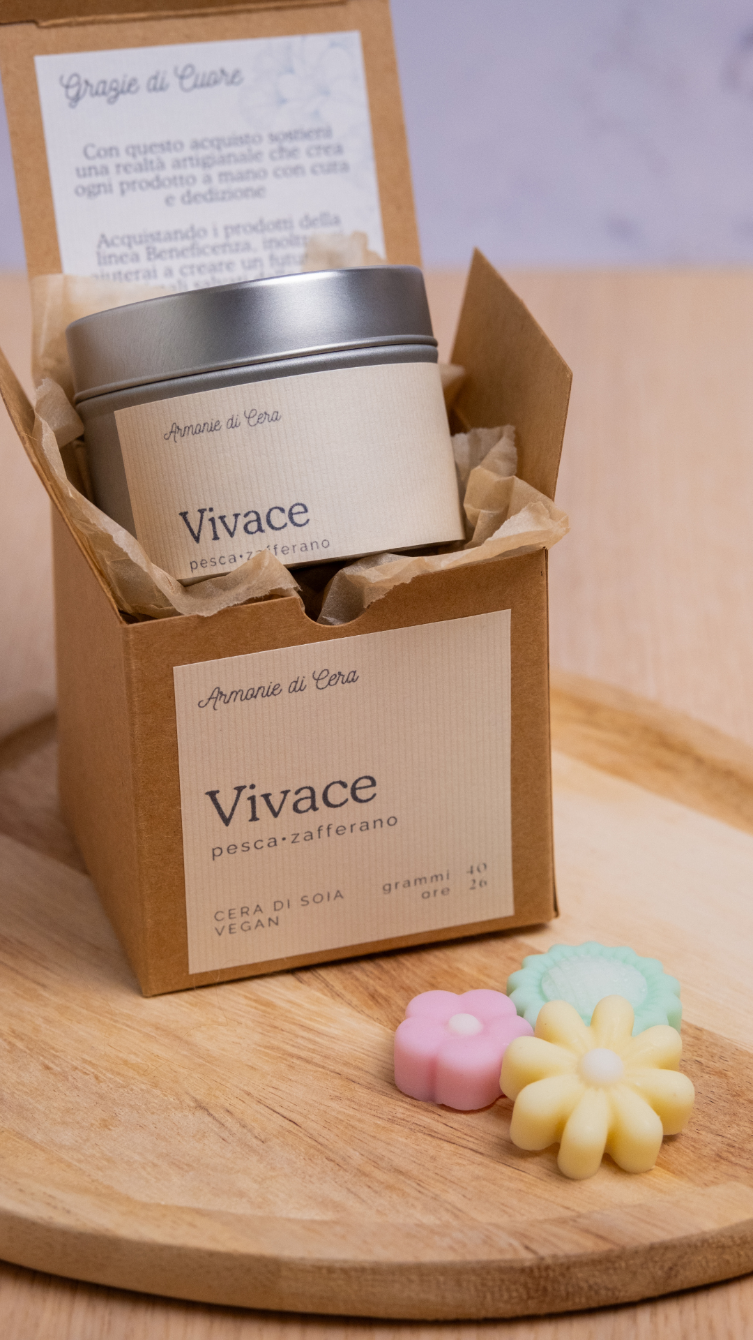 Vivace • pesca, zafferano