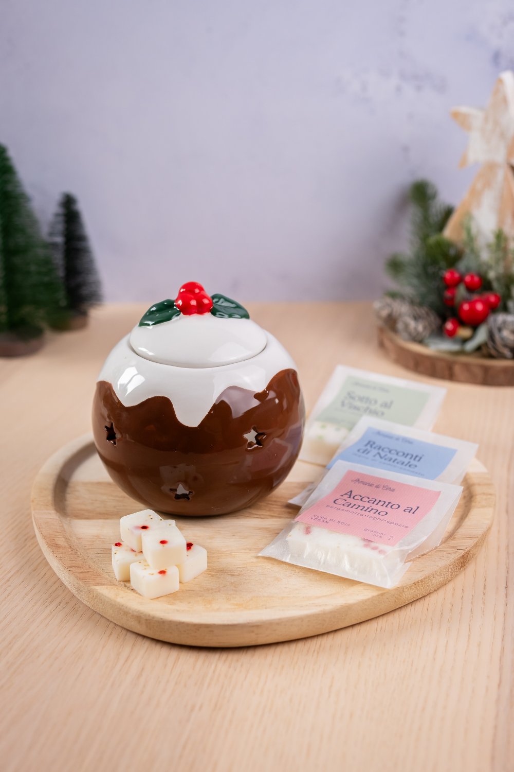 Confezione Pudding + cubetti glitter