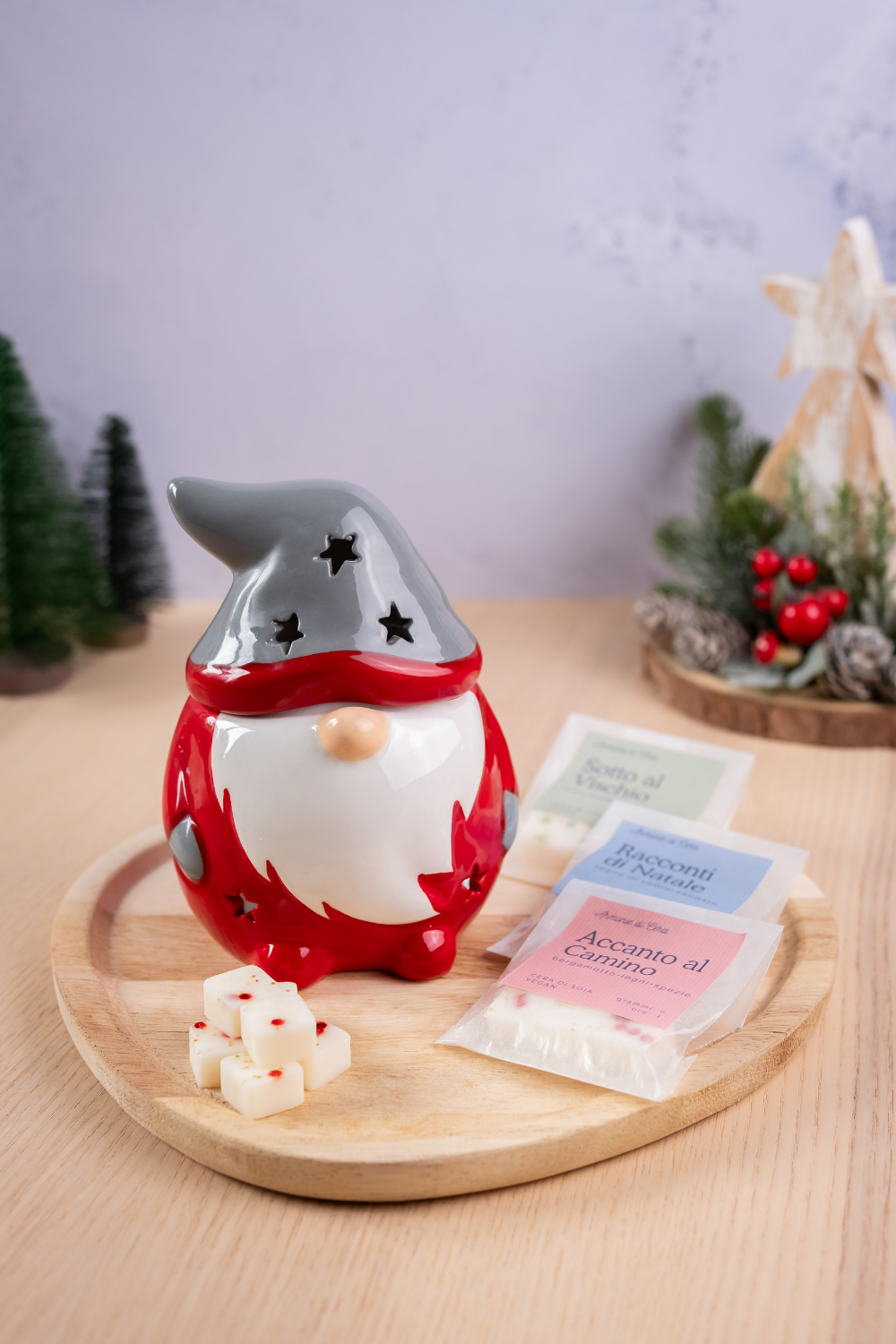 Confezione Gnomo + cubetti glitter