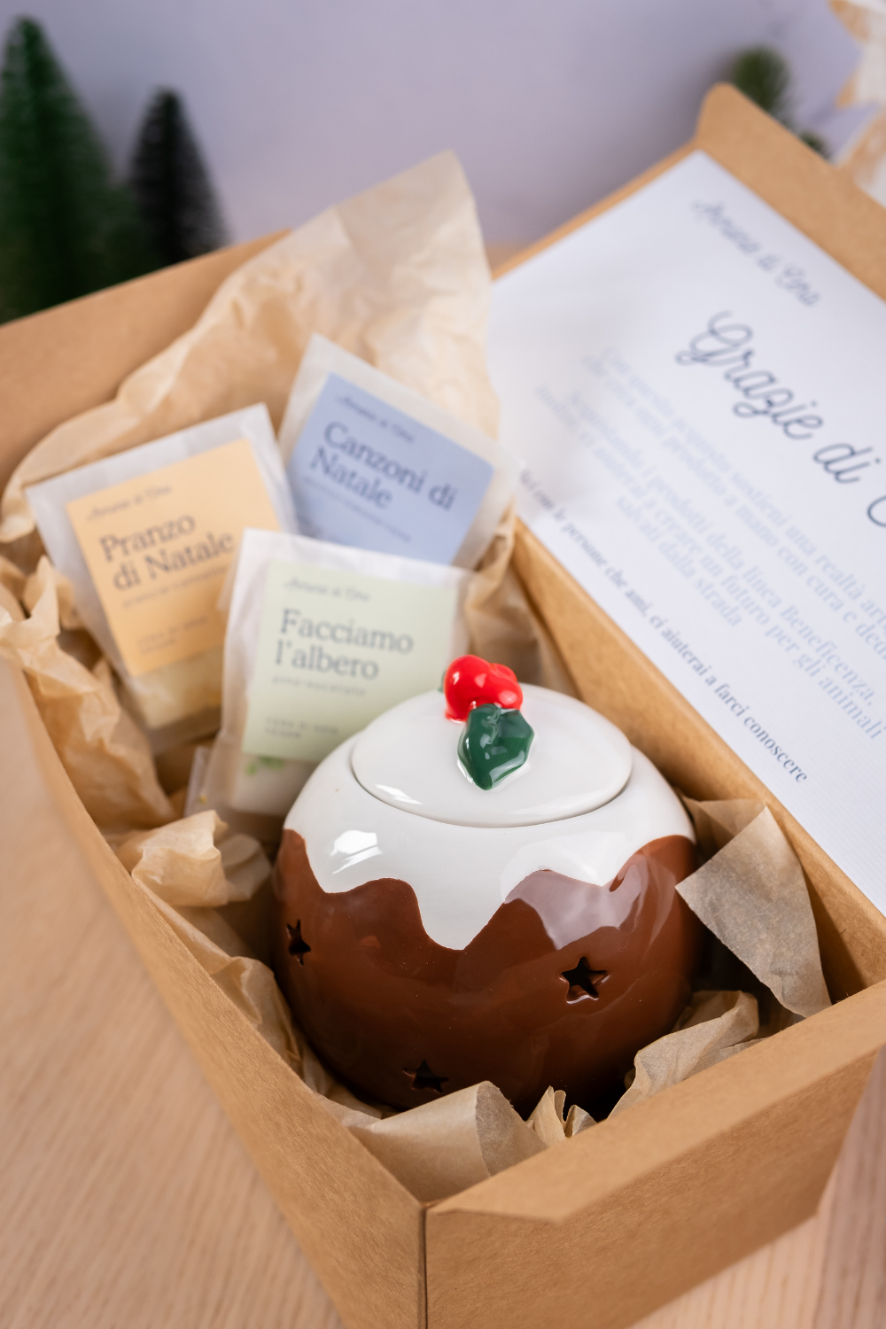 Confezione Pudding + cubetti glitter