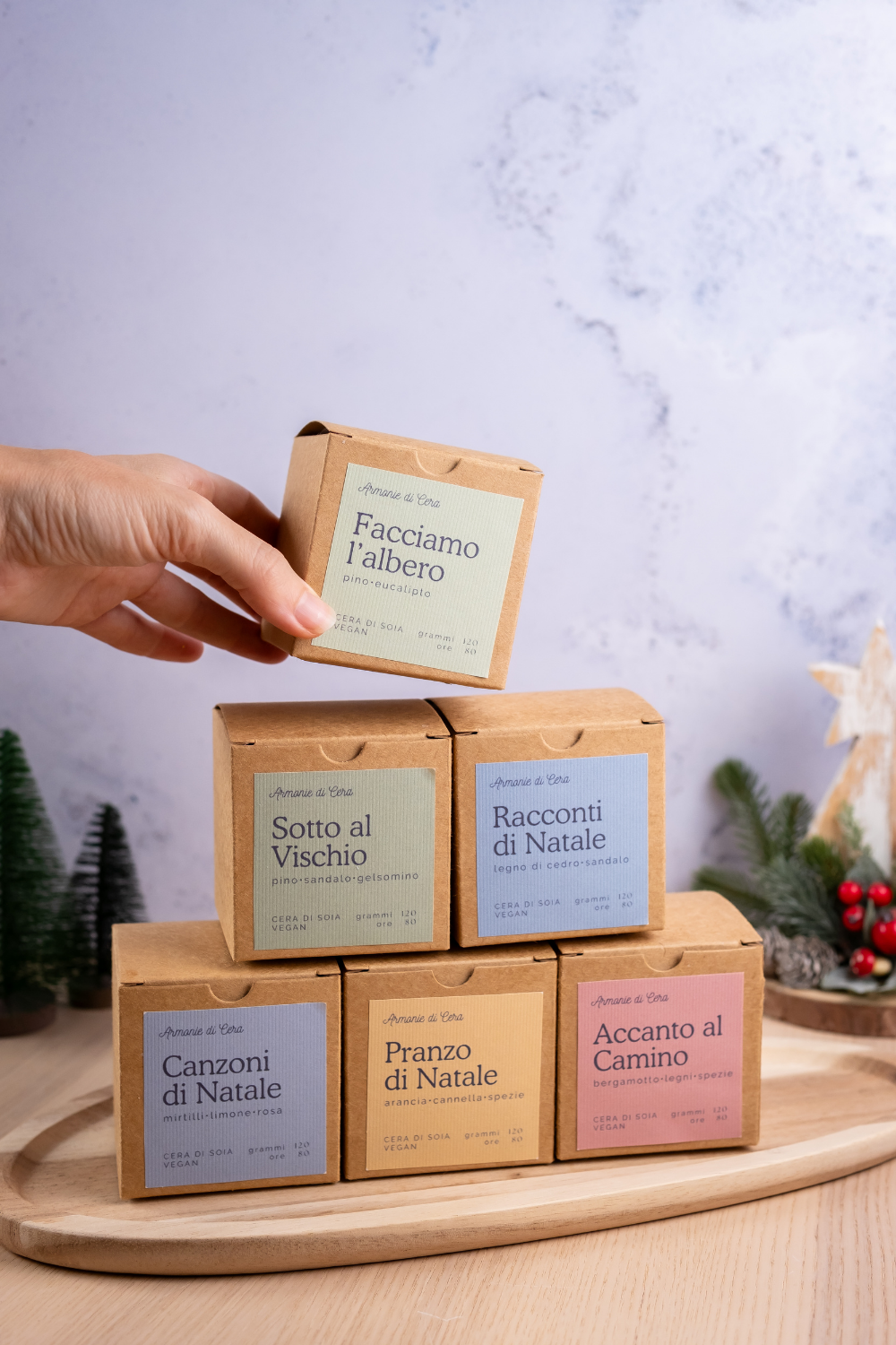 Box Bruciatore con cubetti glitter