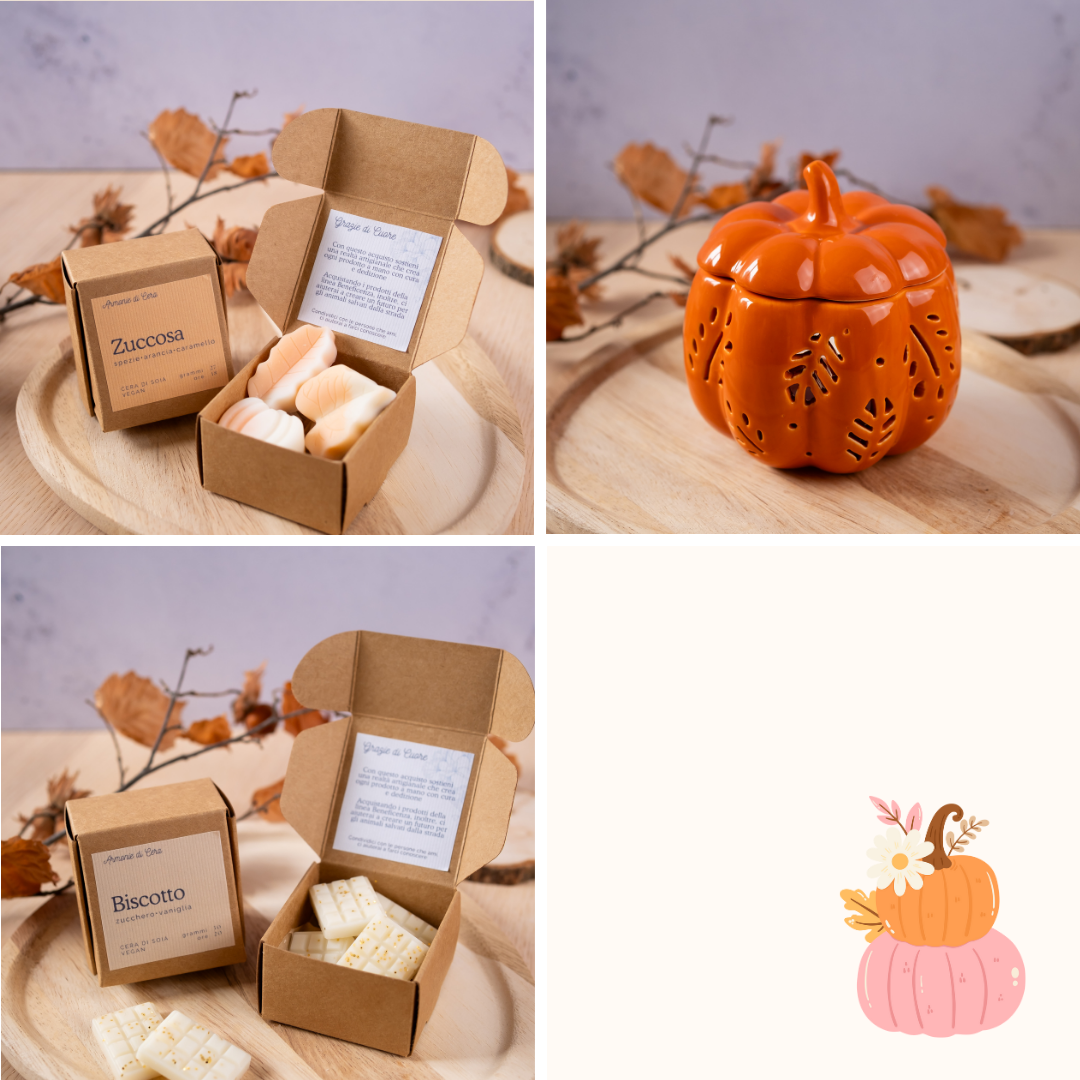 Bruciatore Zucca Traforata + Cialde Autunno