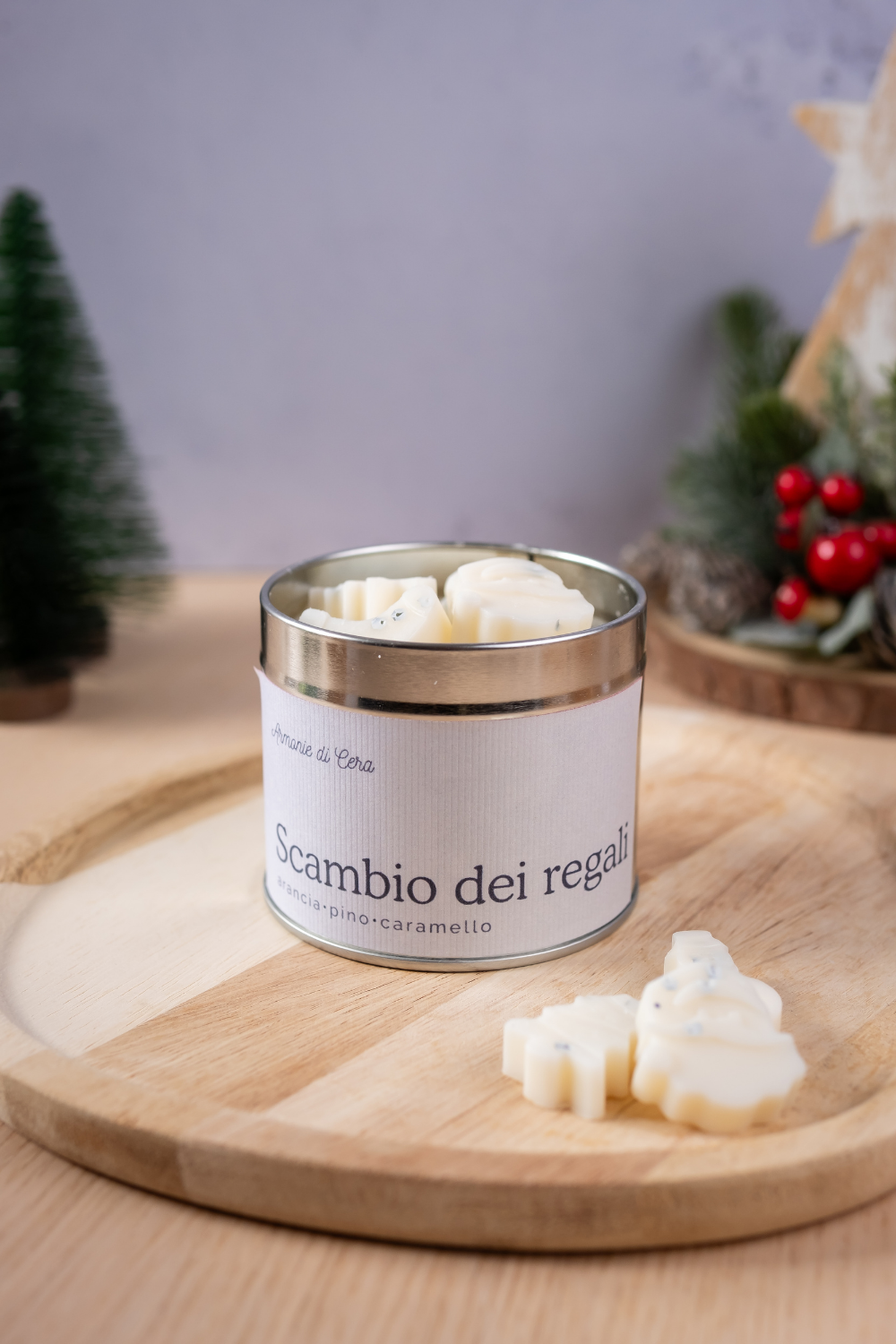 Scambio dei regali • arancia, pino, caramello