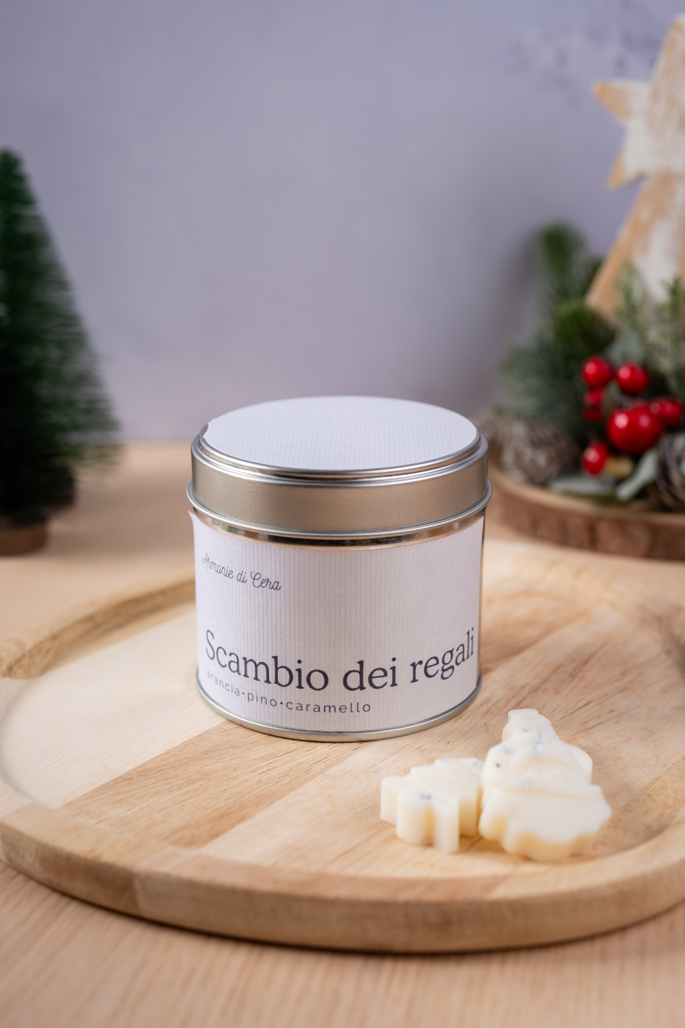 Scambio dei regali • arancia, pino, caramello