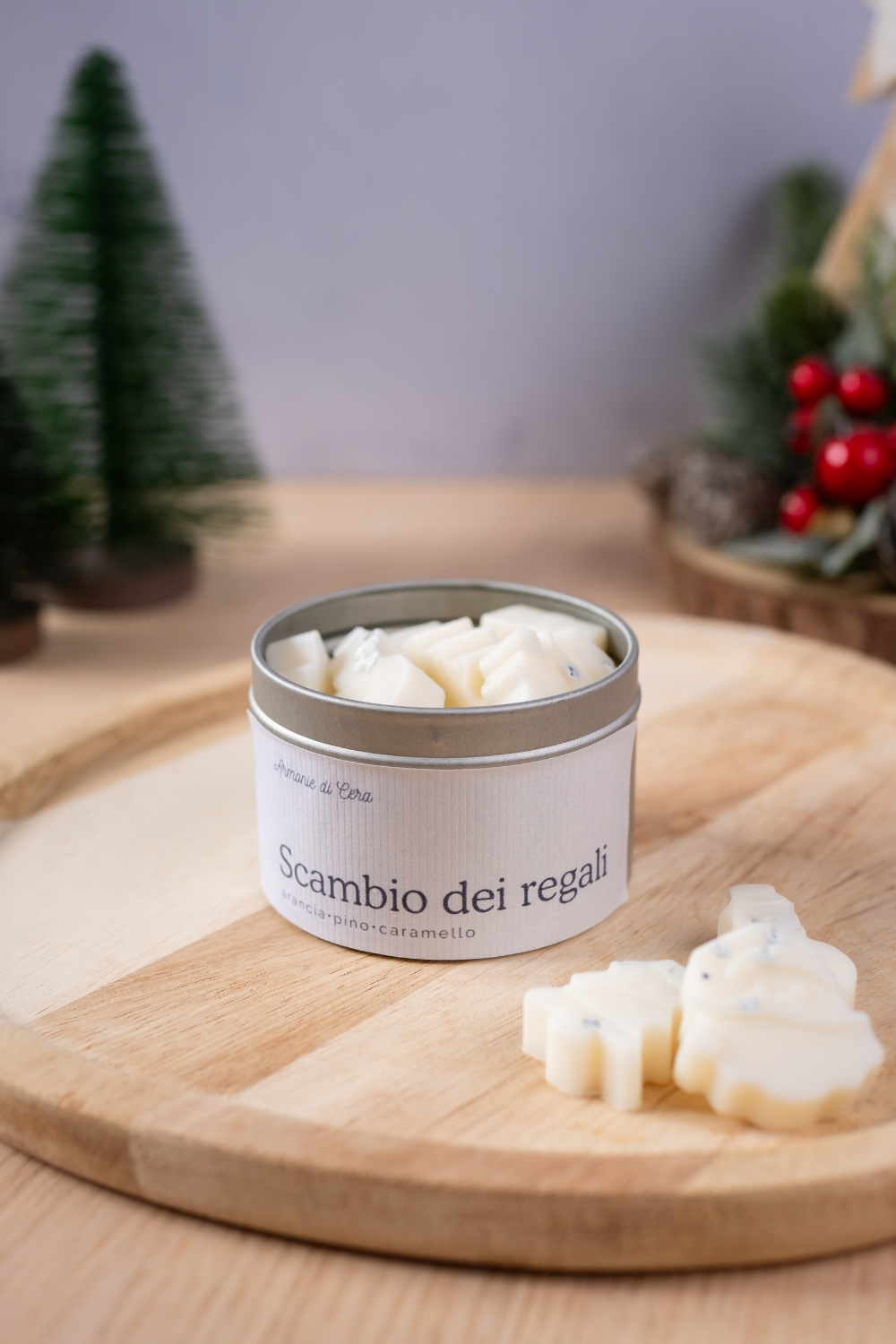 Scambio dei regali • arancia, pino, caramello