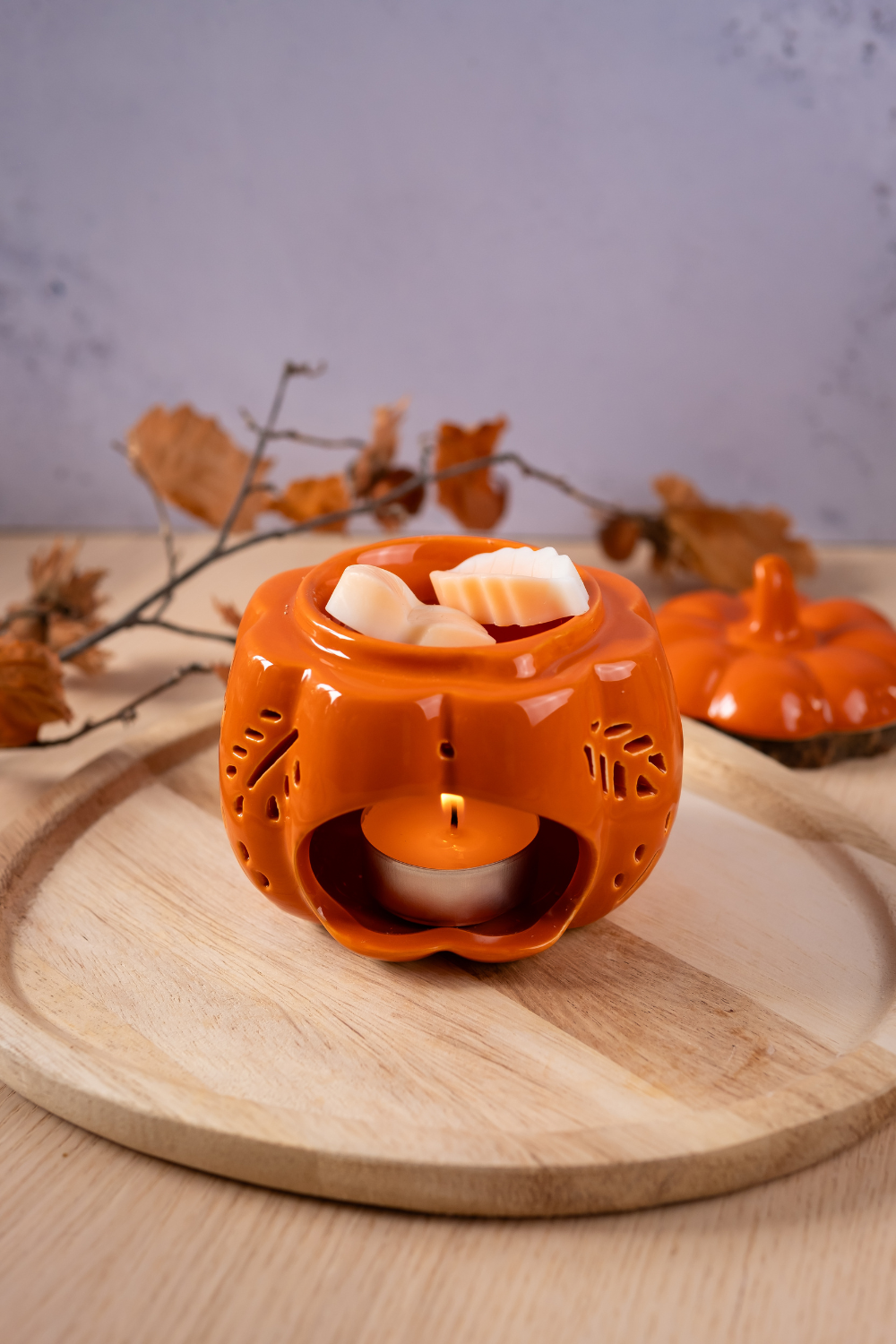 Bruciatore Zucca Traforata + Cialde Autunno