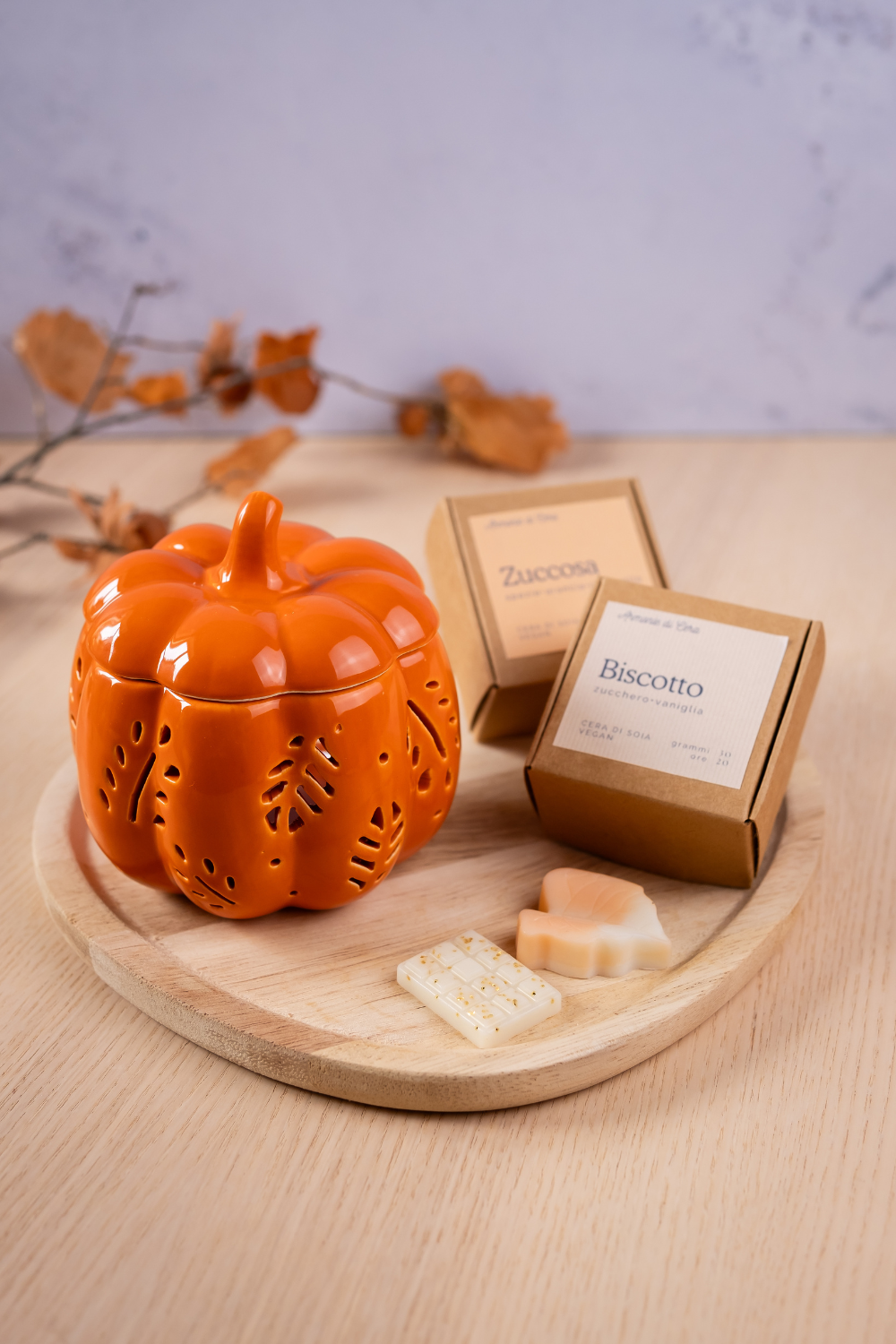 Bruciatore Zucca Traforata + Cialde Autunno