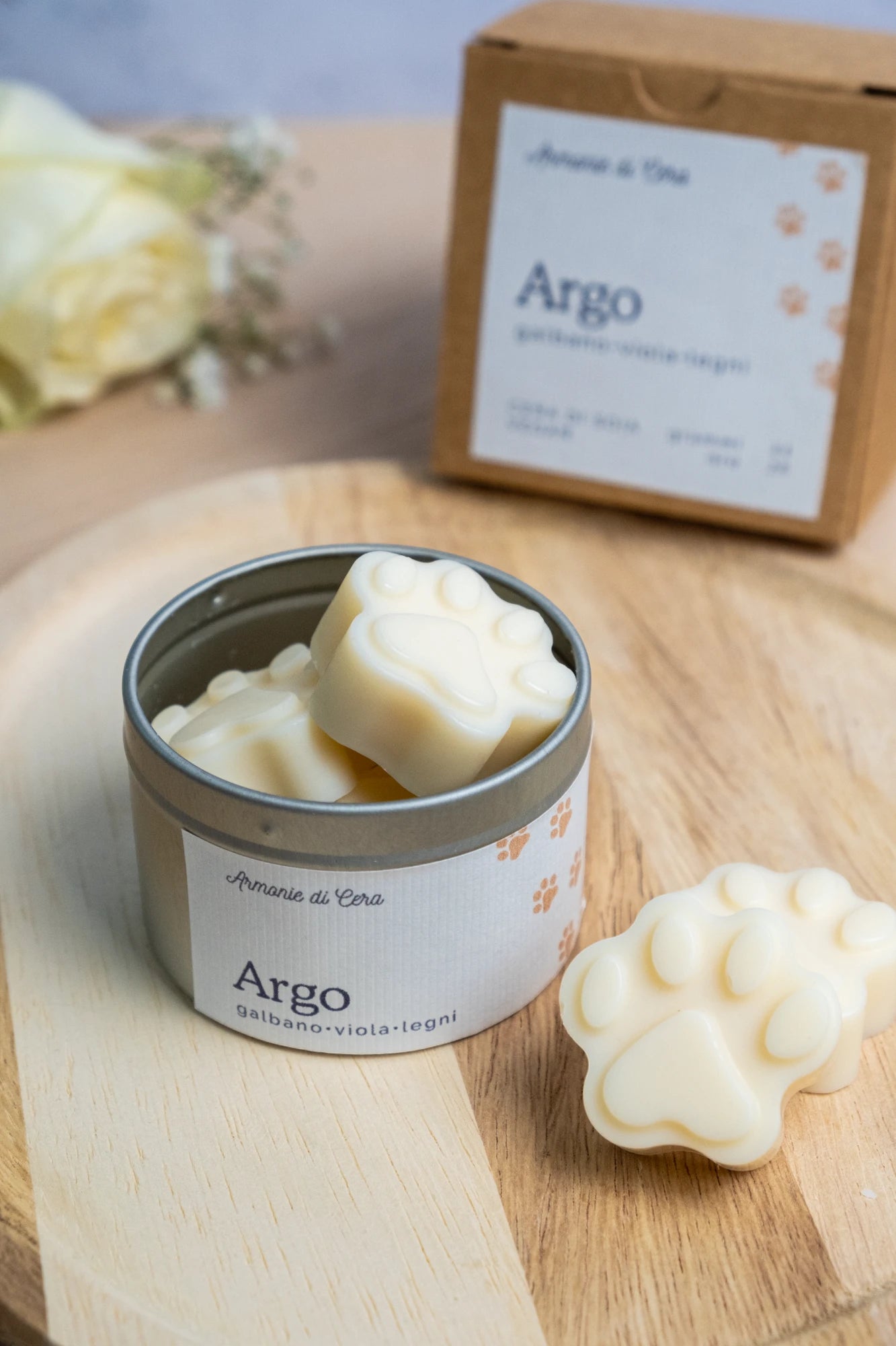 Argo • galbano, viola e legni