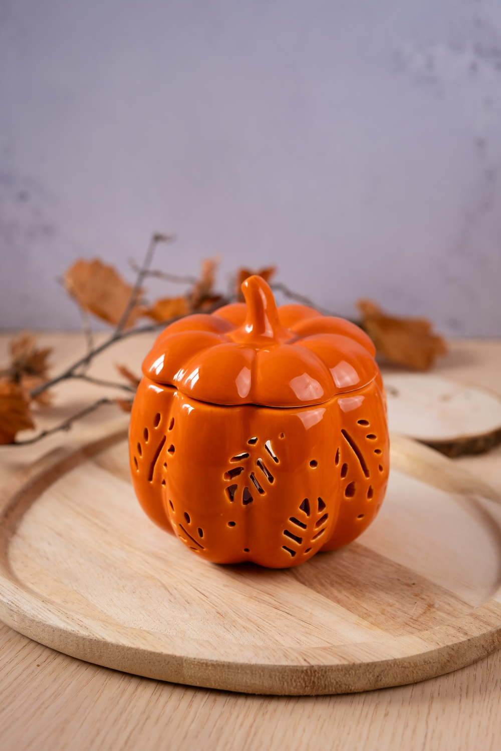 Bruciatore Zucca Traforata + Cialde Autunno