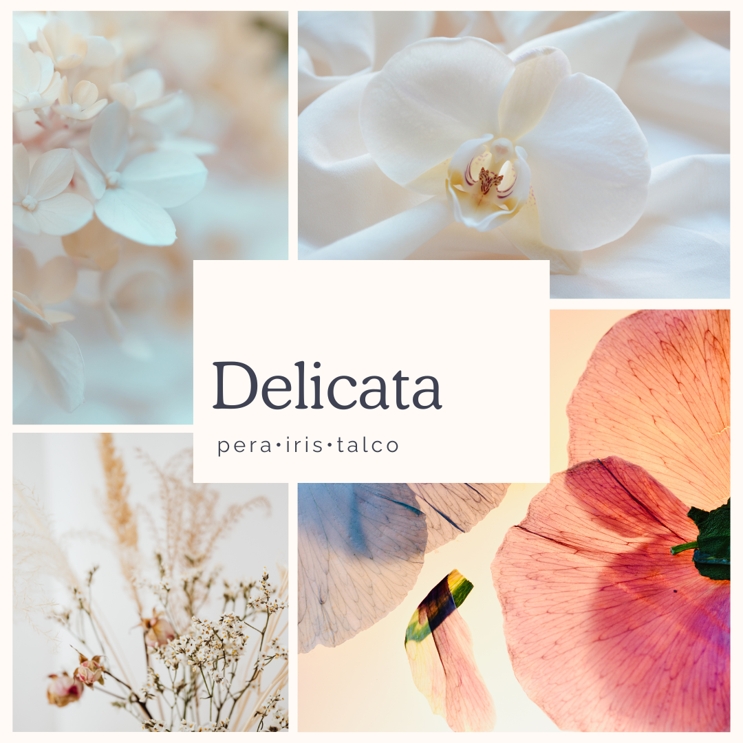 Delicata • pera, iris e talco