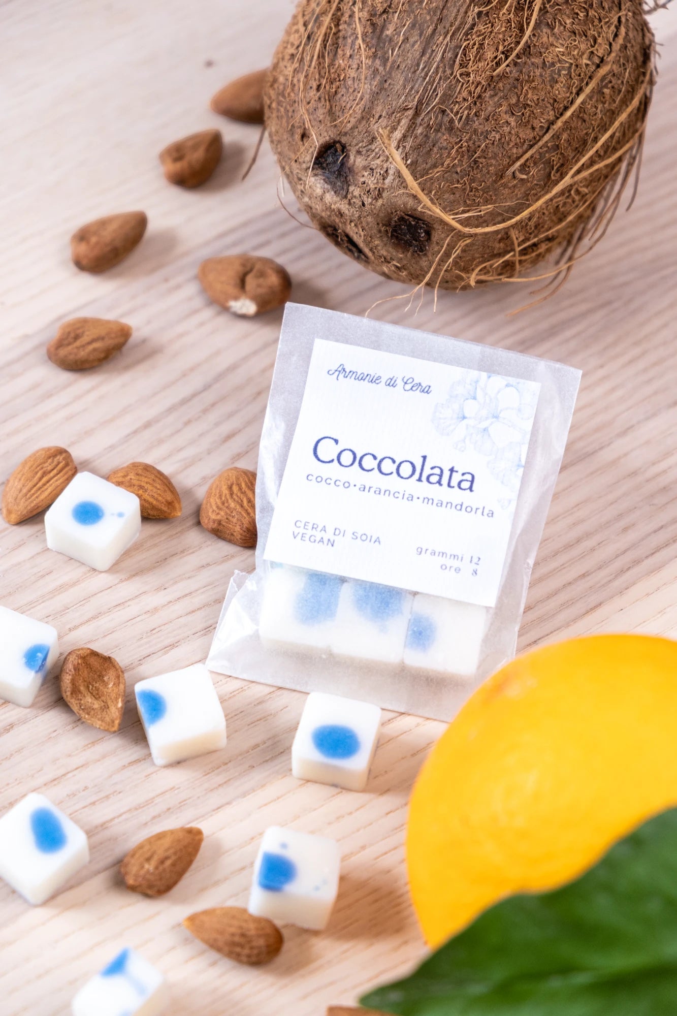 Coccolata • cocco, arancia e mandorla