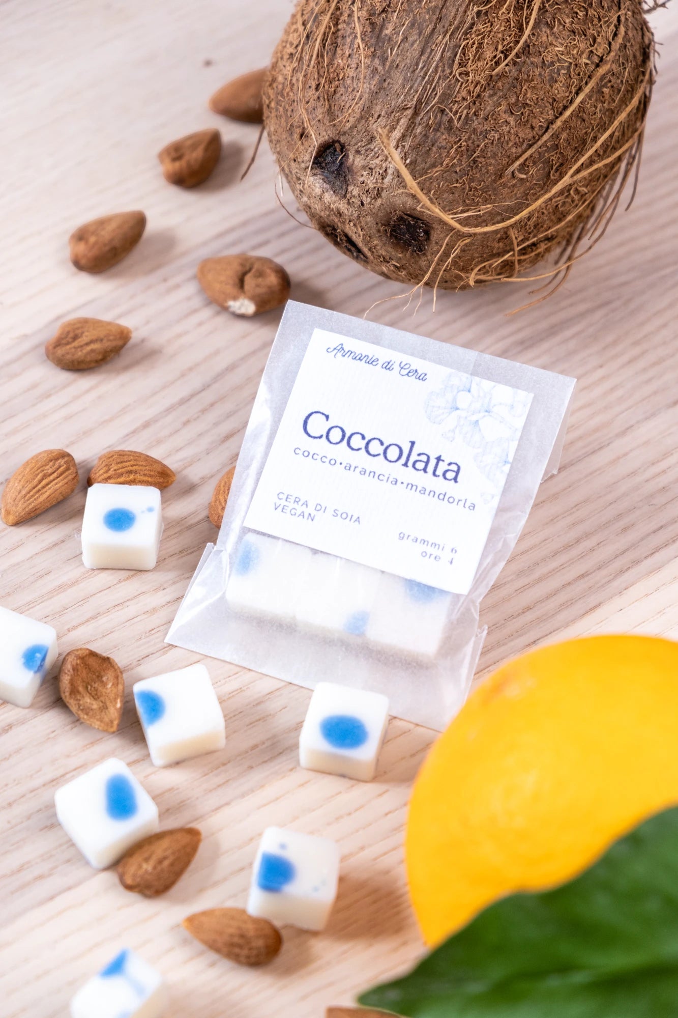Coccolata • cocco, arancia e mandorla