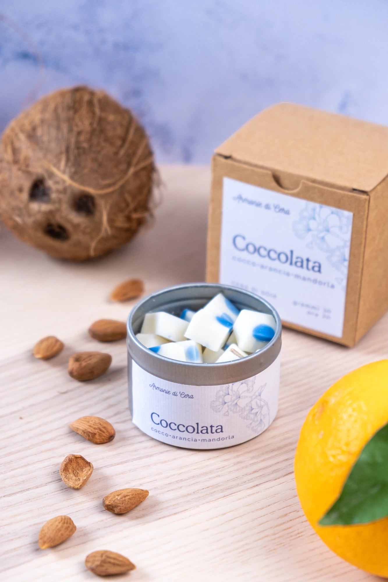 Coccolata • cocco, arancia e mandorla