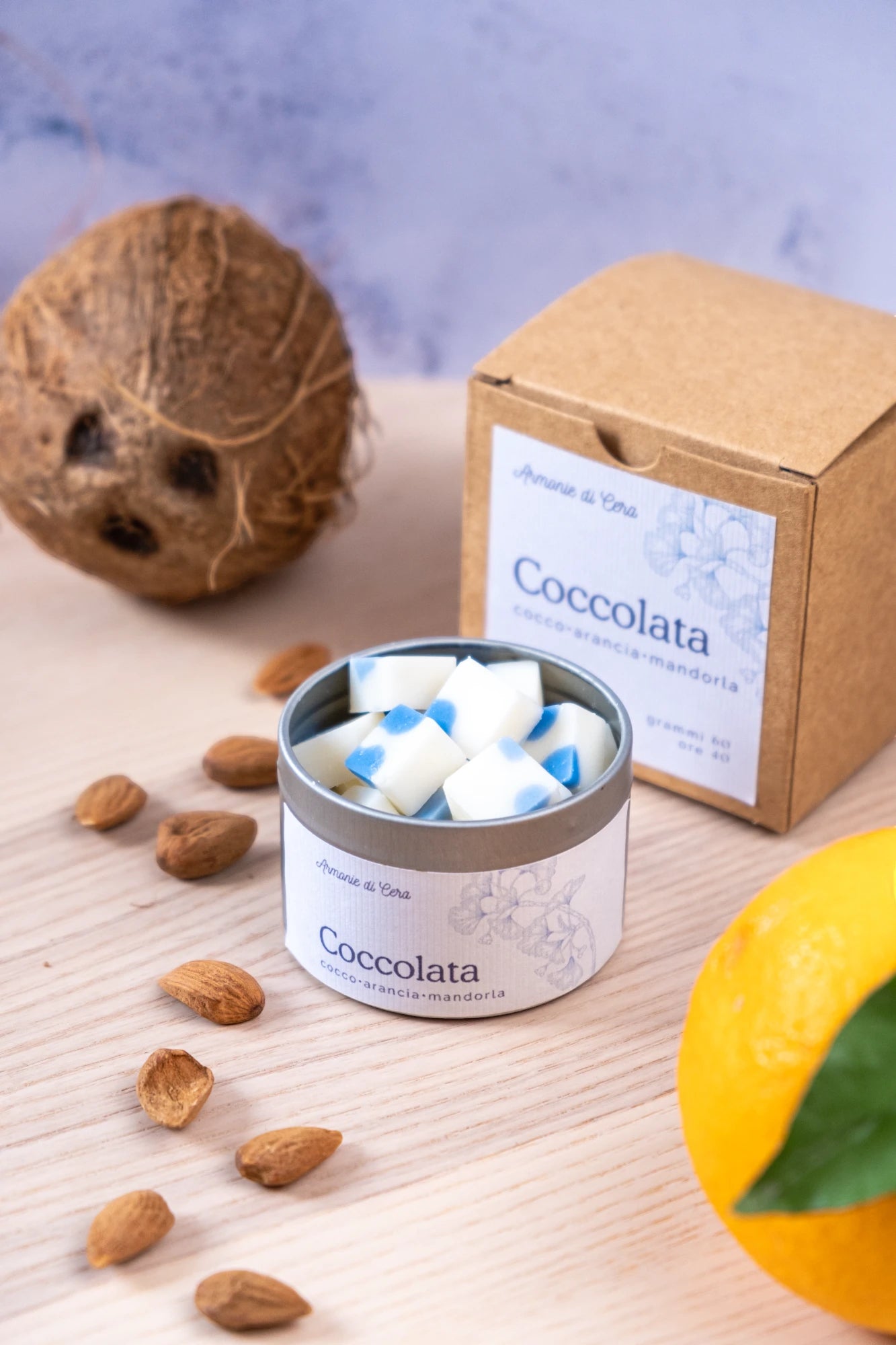 Coccolata • cocco, arancia e mandorla