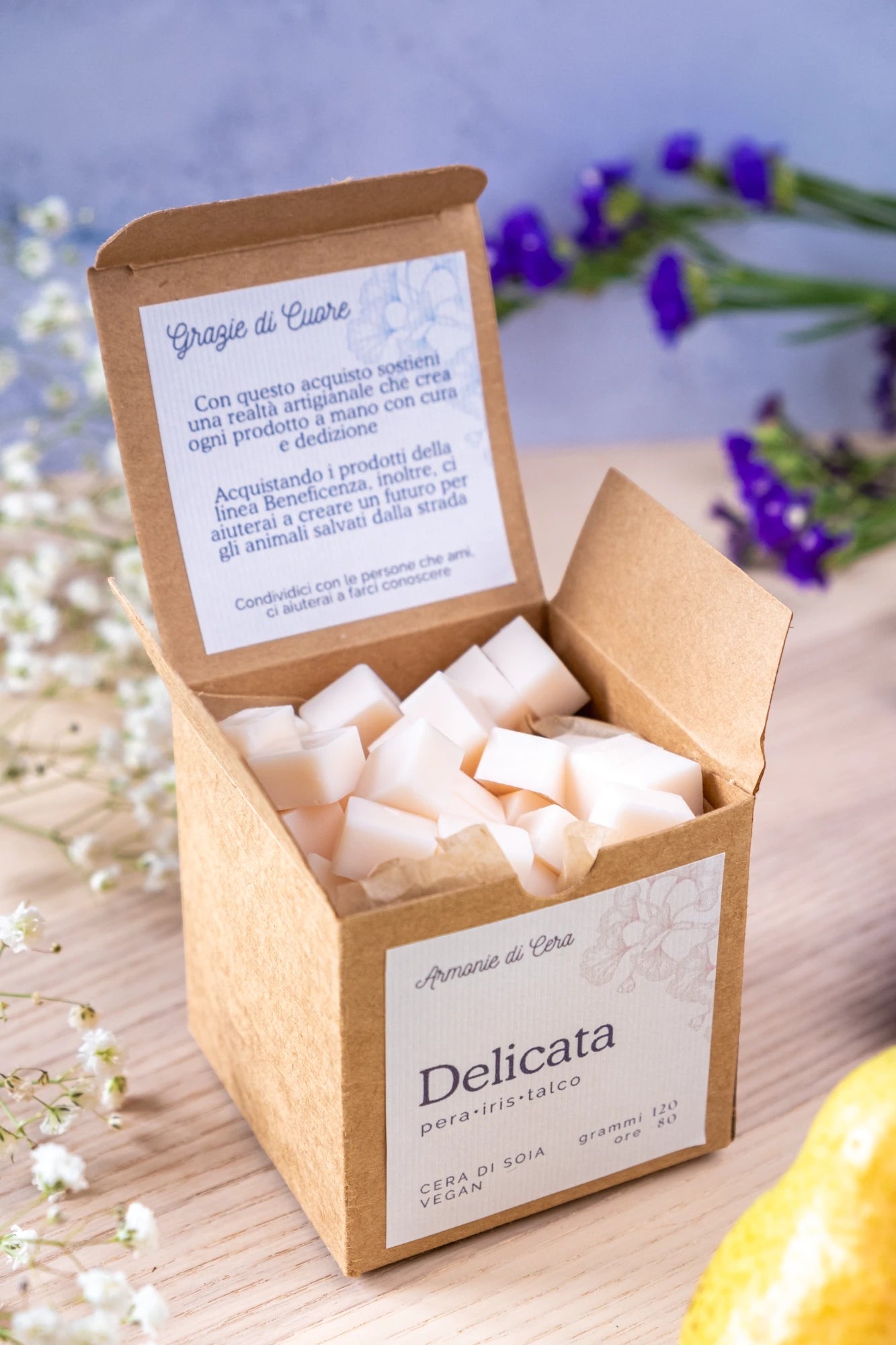 Delicata • pera, iris e talco