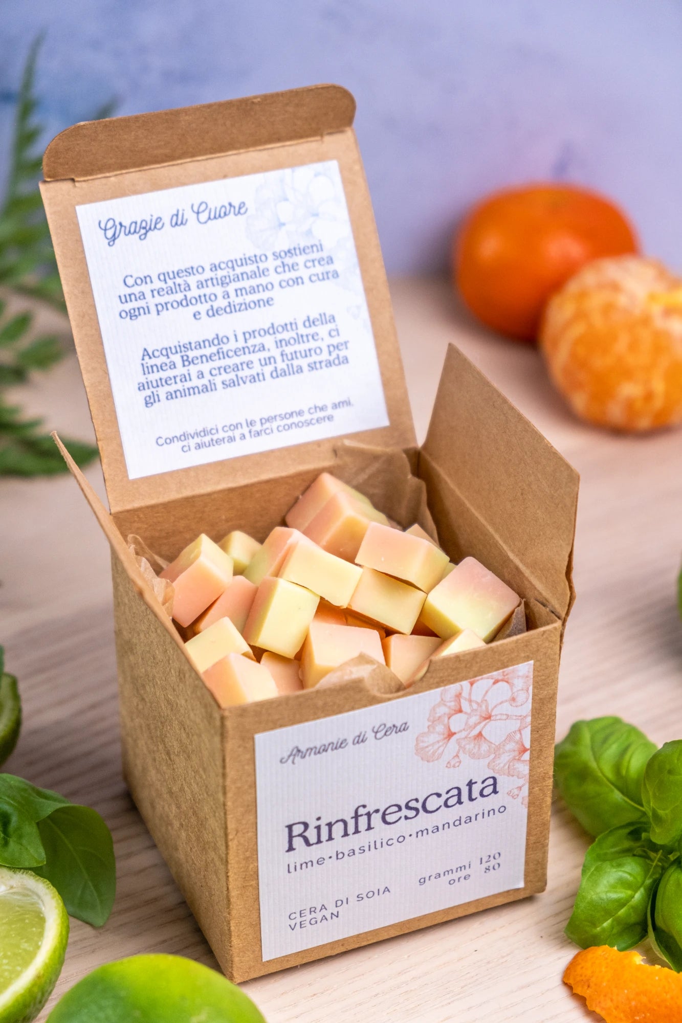 Rinfrescata • lime, basilico e mandarino