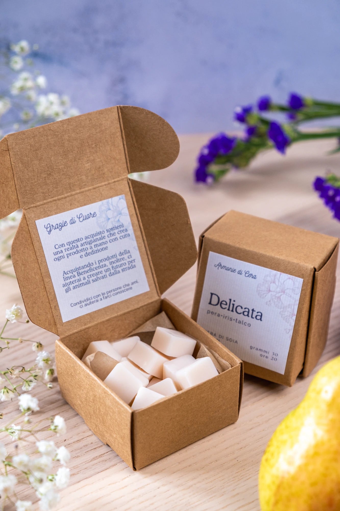 Delicata • pera, iris e talco
