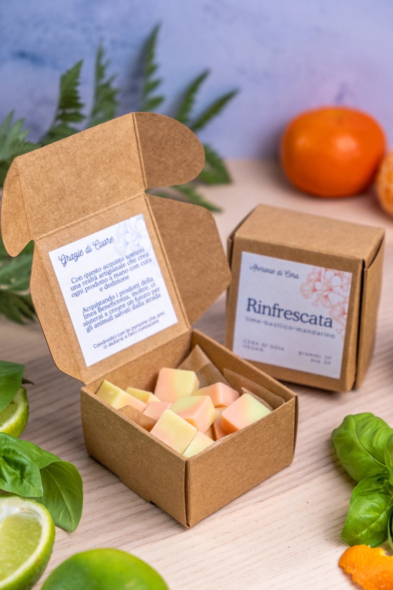 Rinfrescata • lime, basilico e mandarino
