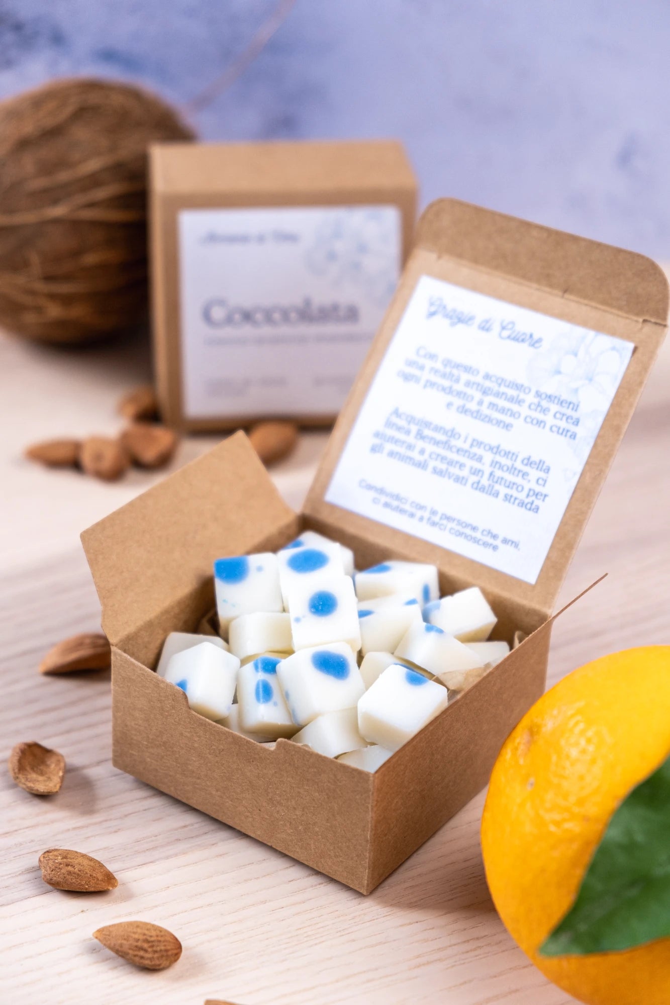 Coccolata • cocco, arancia e mandorla