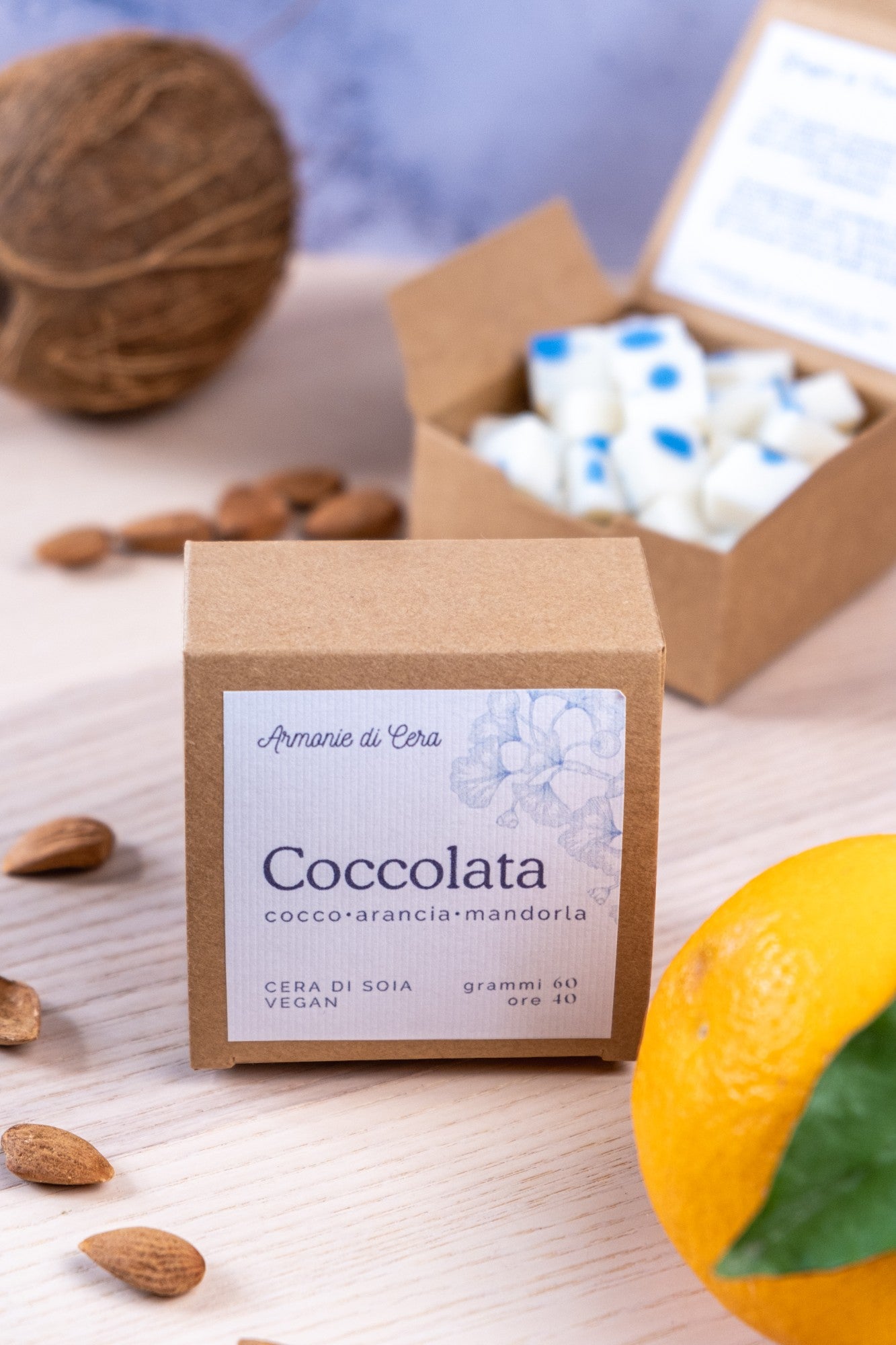 Coccolata • cocco, arancia e mandorla