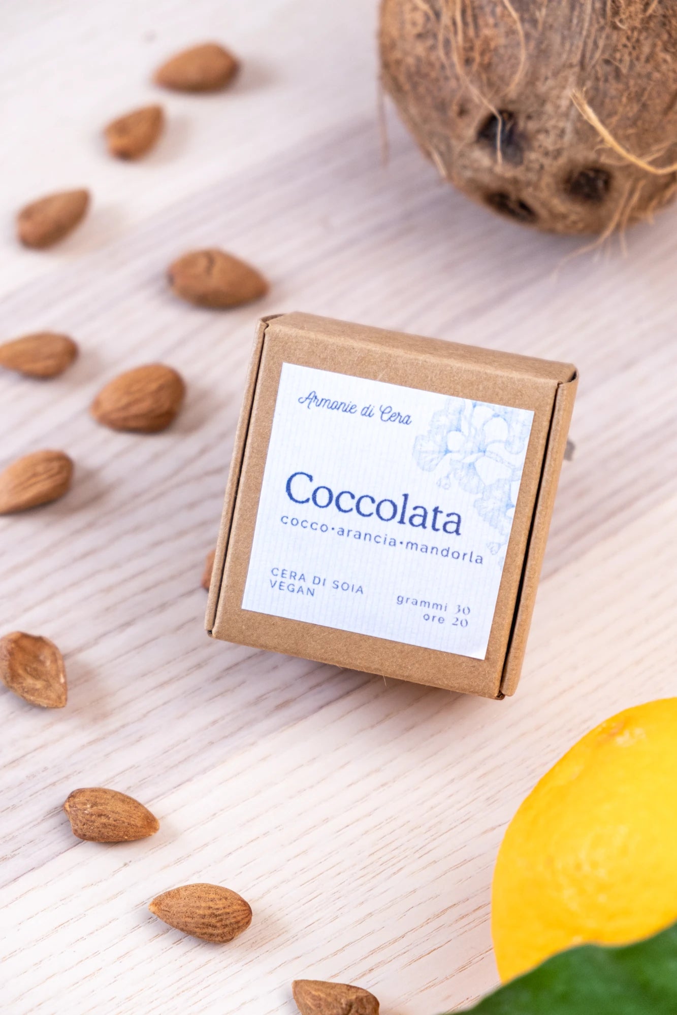 Coccolata • cocco, arancia e mandorla