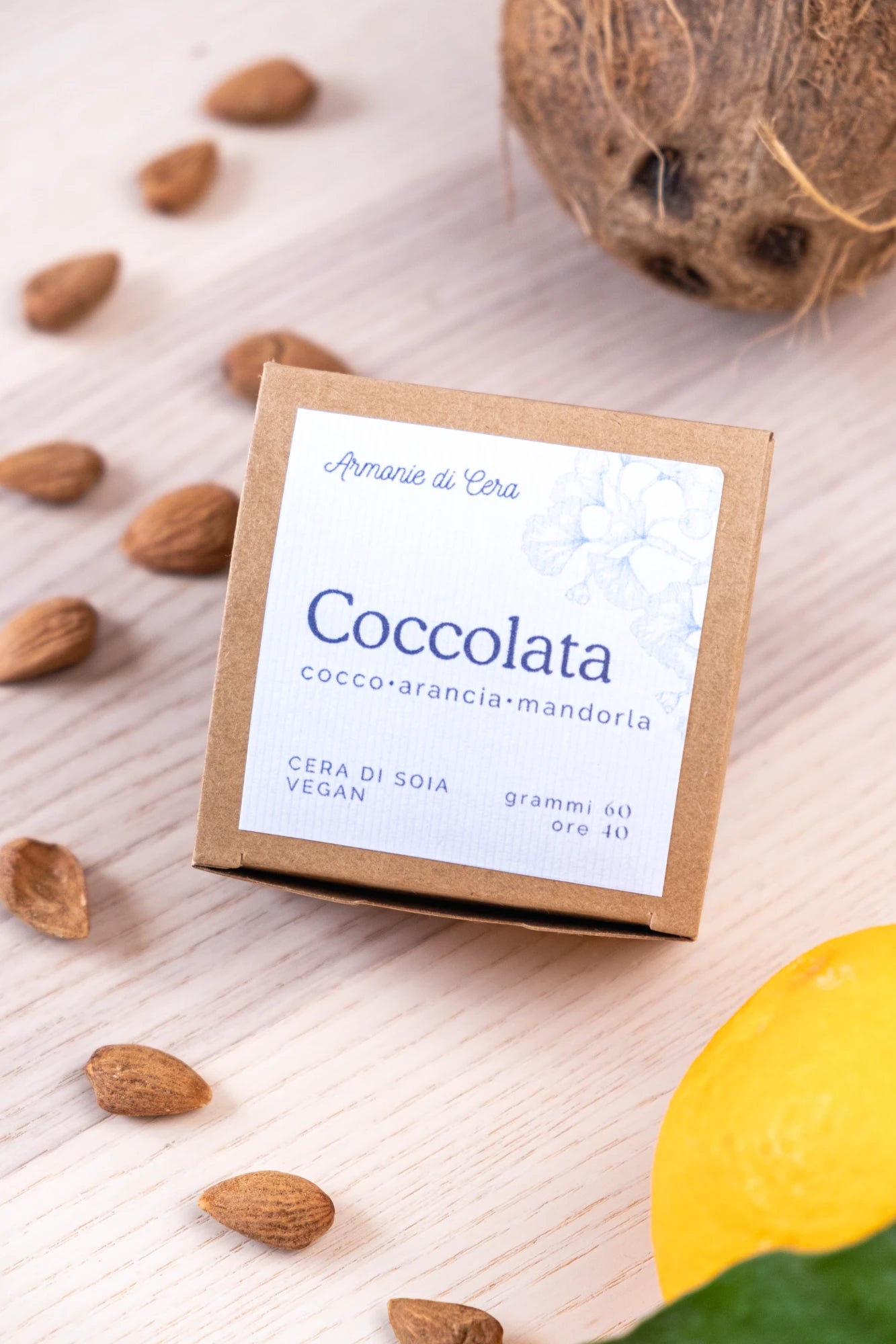 Coccolata • cocco, arancia e mandorla
