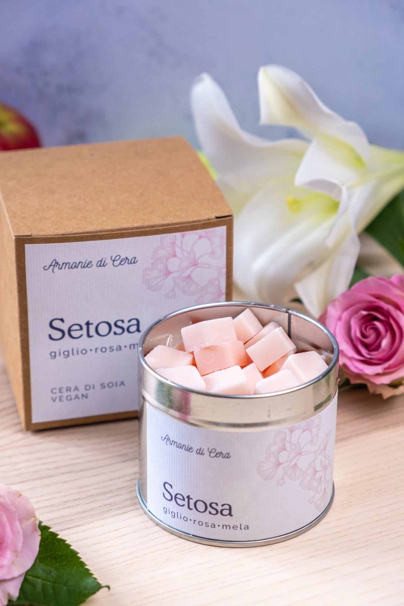 Setosa • giglio, rosa e mela
