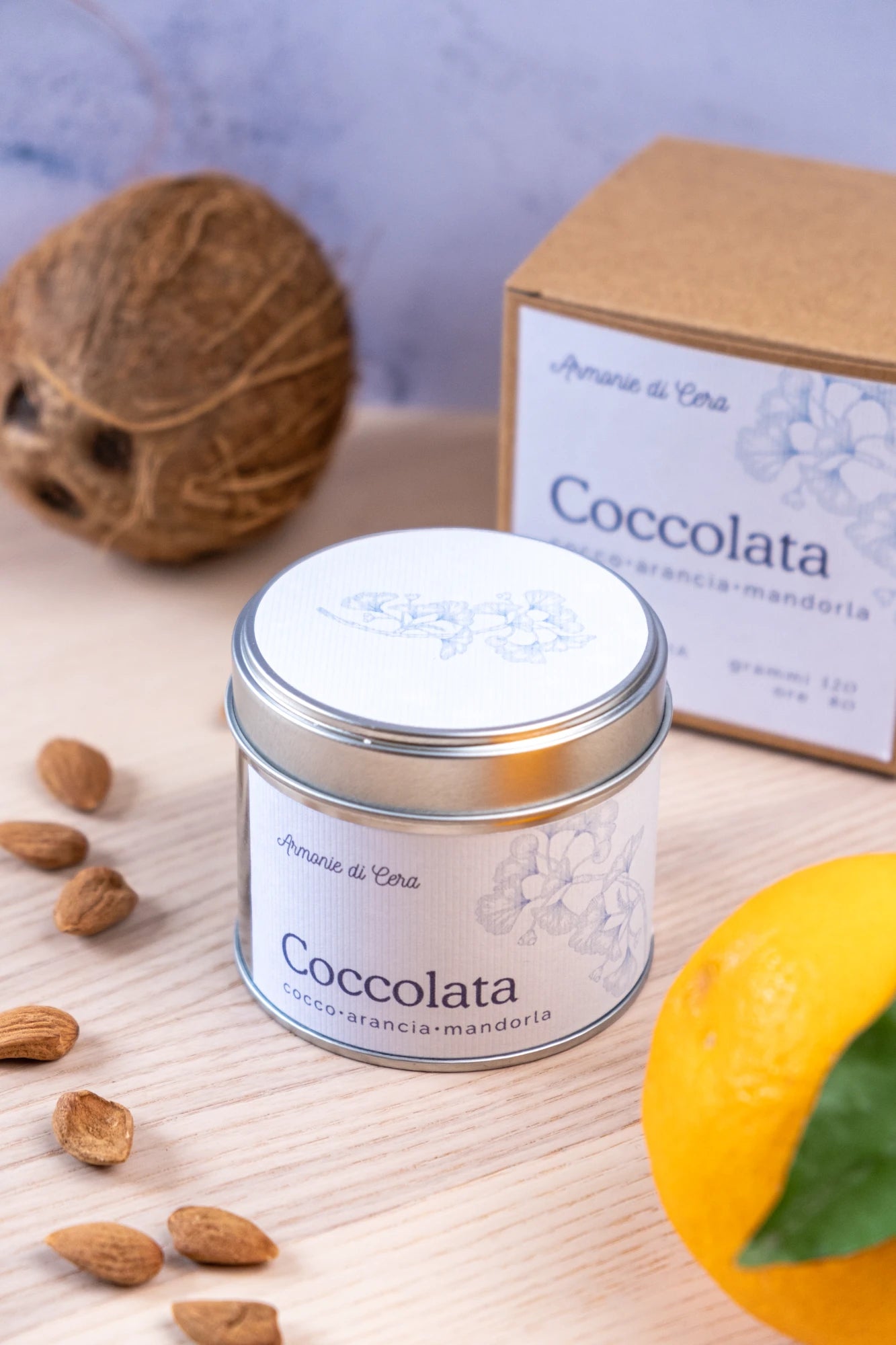 Coccolata • cocco, arancia e mandorla