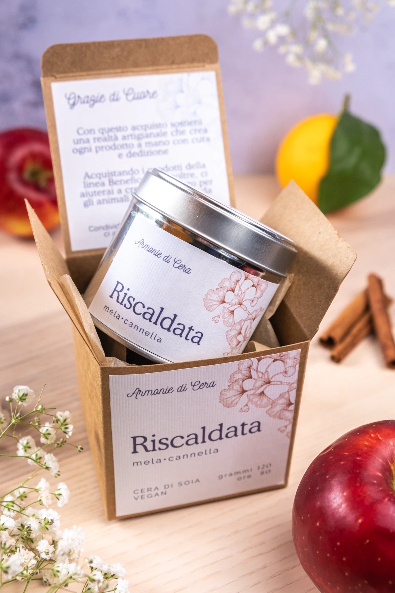 Riscaldata • mela e cannella