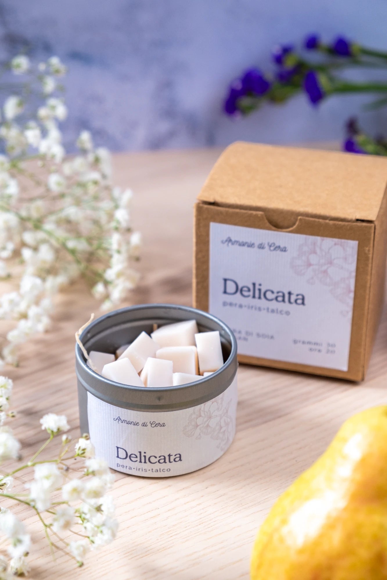 Delicata • pera, iris e talco