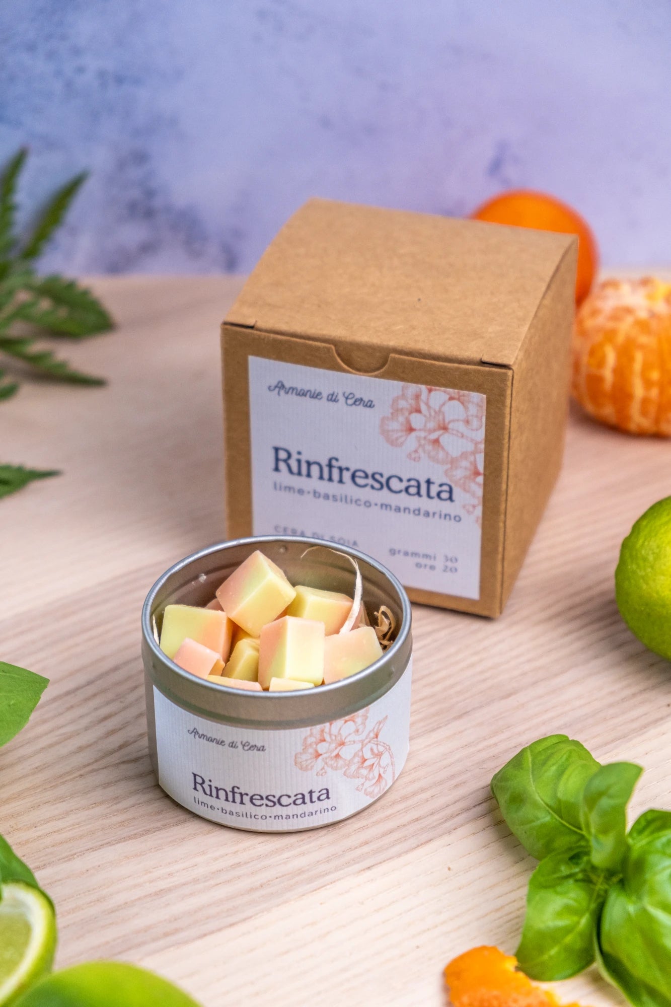 Rinfrescata • lime, basilico e mandarino