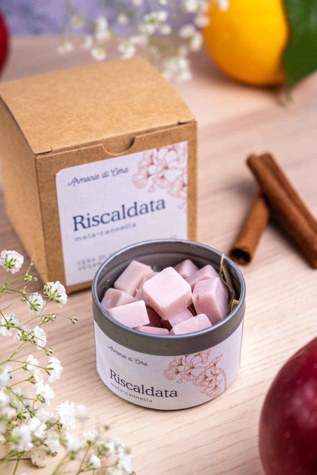 Riscaldata • mela e cannella