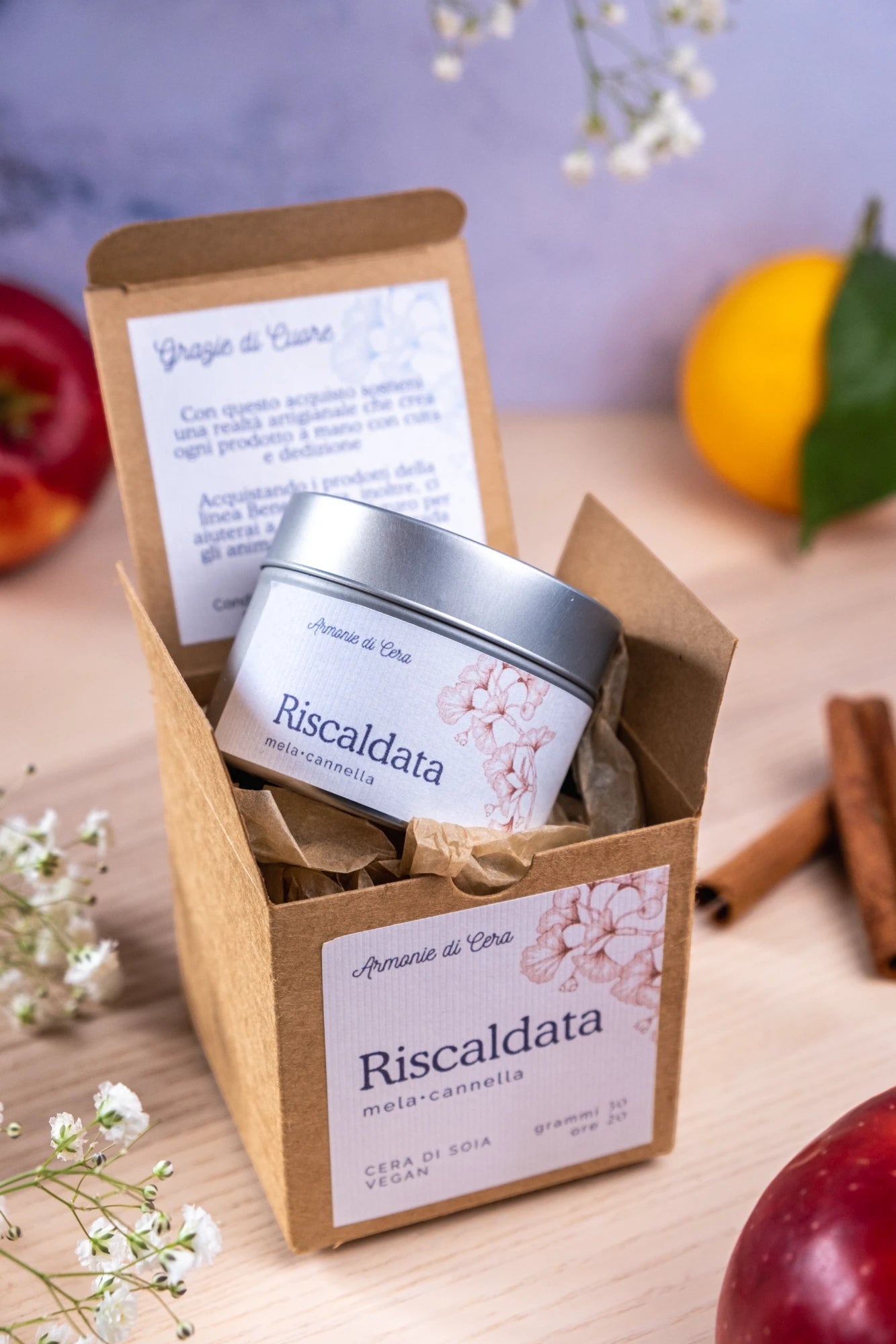 Riscaldata • mela e cannella