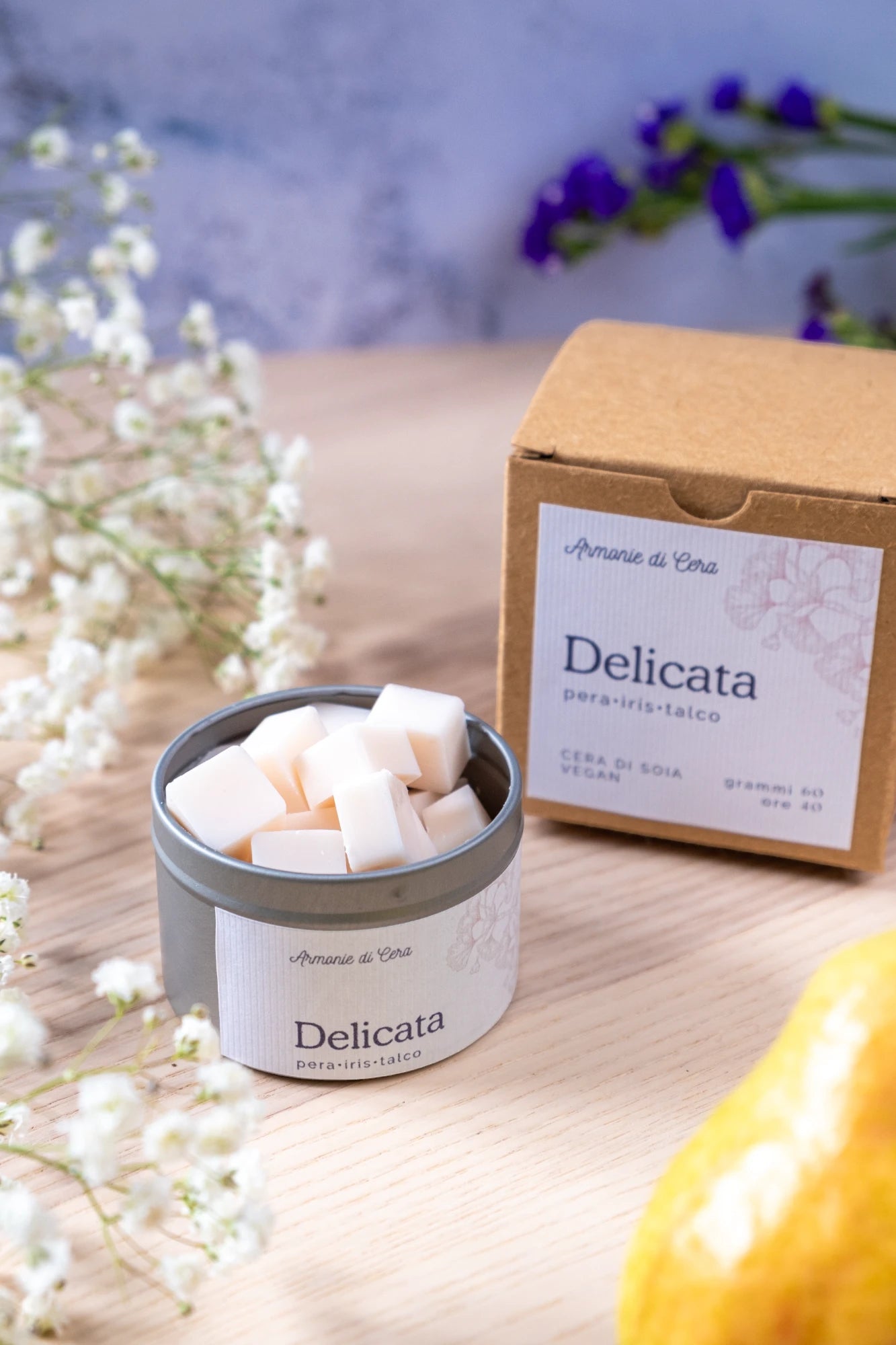 Delicata • pera, iris e talco