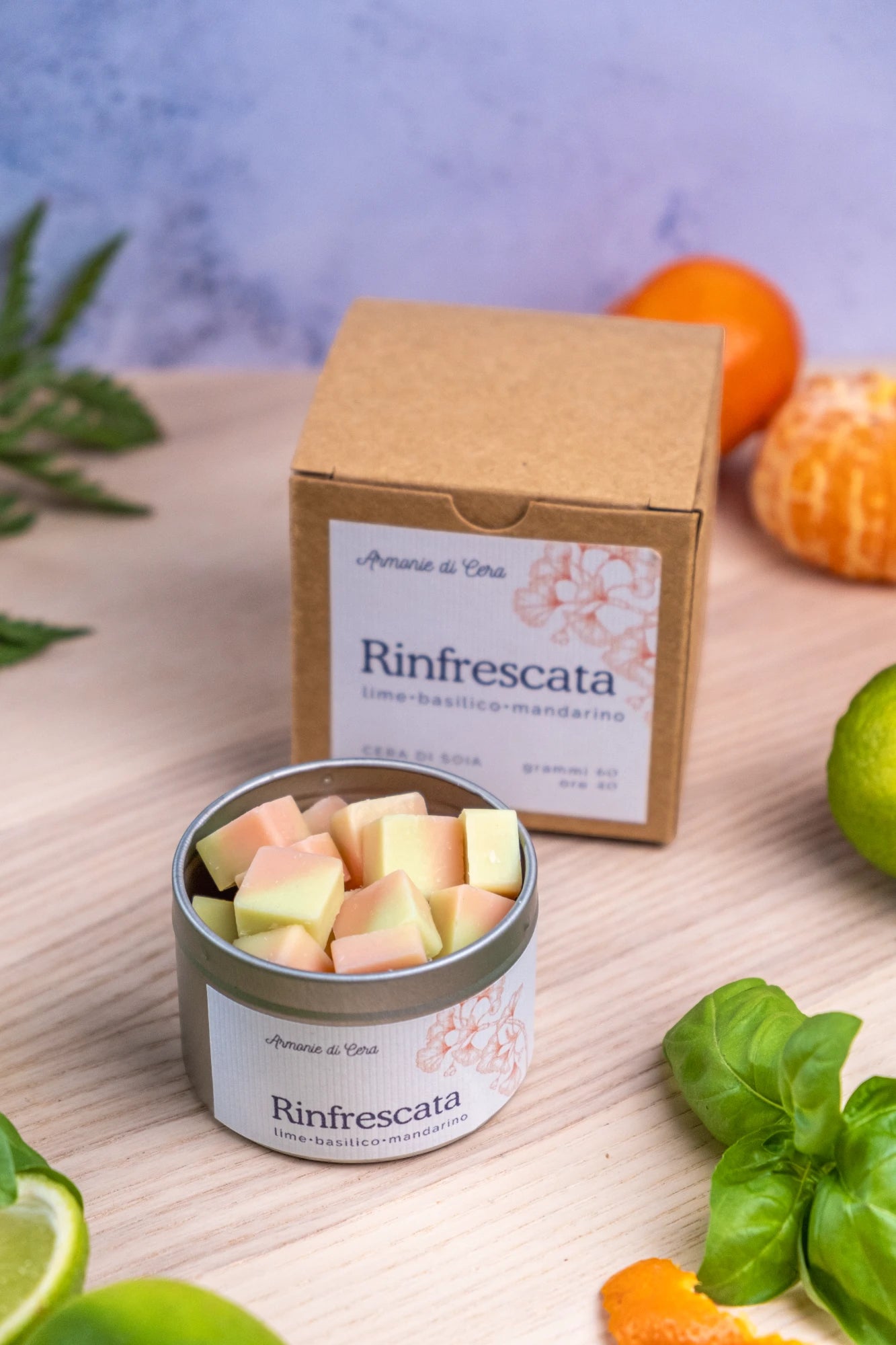 Rinfrescata • lime, basilico e mandarino