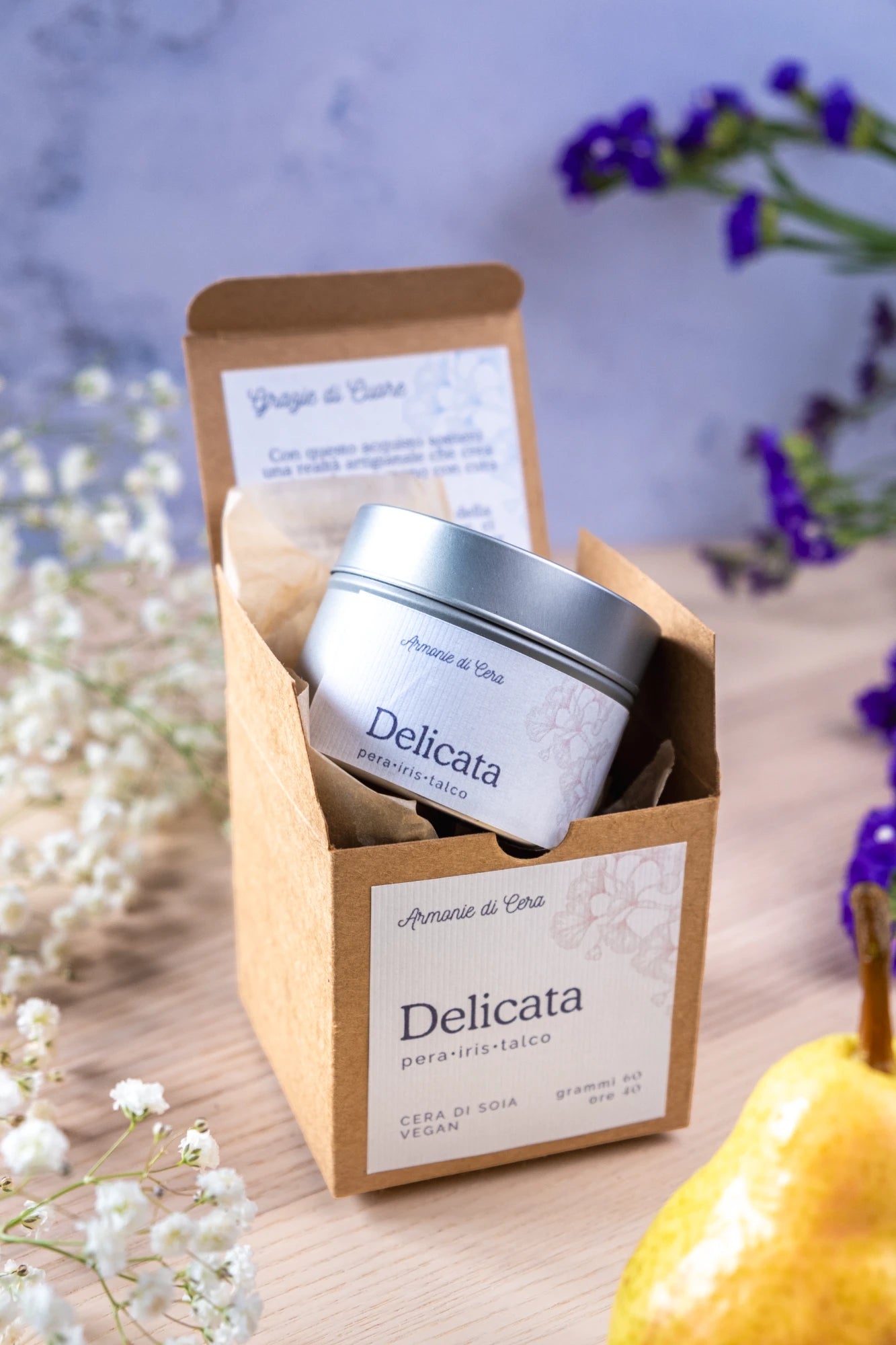 Delicata • pera, iris e talco