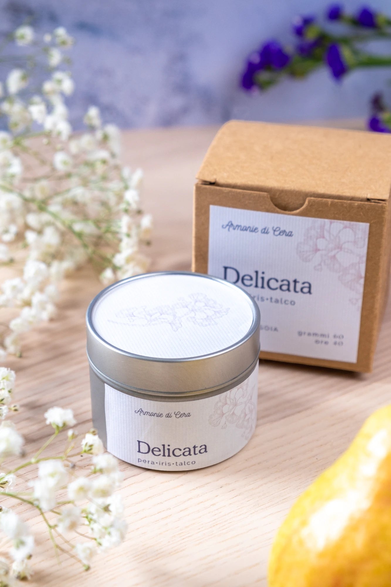 Delicata • pera, iris e talco