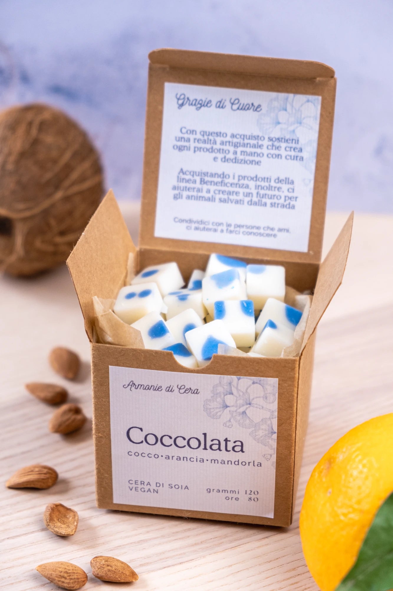 Coccolata • cocco, arancia e mandorla