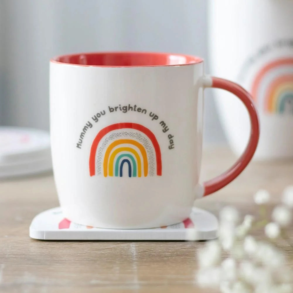 Set tazza e sottobicchiere Arcobaleno