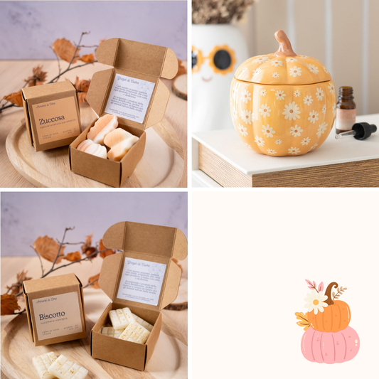 Bruciatore Zucca Margheritosa + cialde autunno