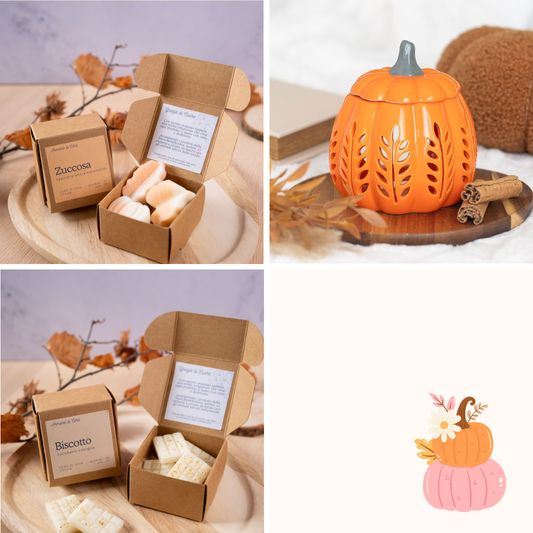 Bruciatore Zucca Arancione + cialde autunno