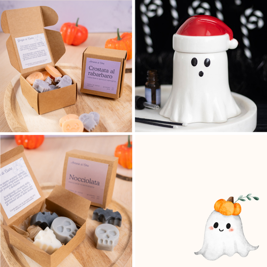 Bruciatore Fantasma Natale + cialde Halloween