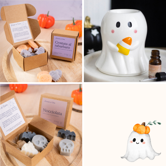 Bruciatore Fantasma Caramella + cialde Halloween