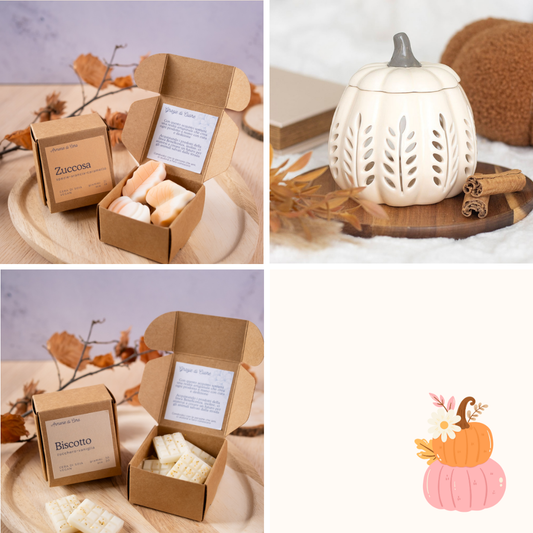 Bruciatore Zucca Bianca + cialde autunno