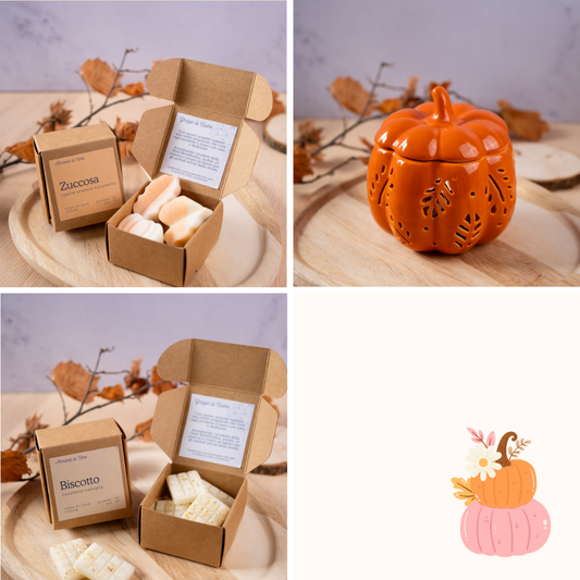 Bruciatore Zucca Traforata + Cialde Autunno