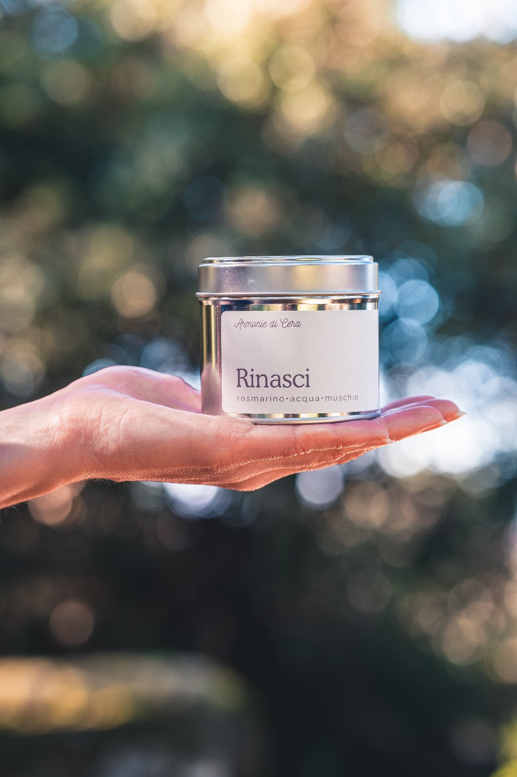 Rinasci • rosmarino, acqua, muschio