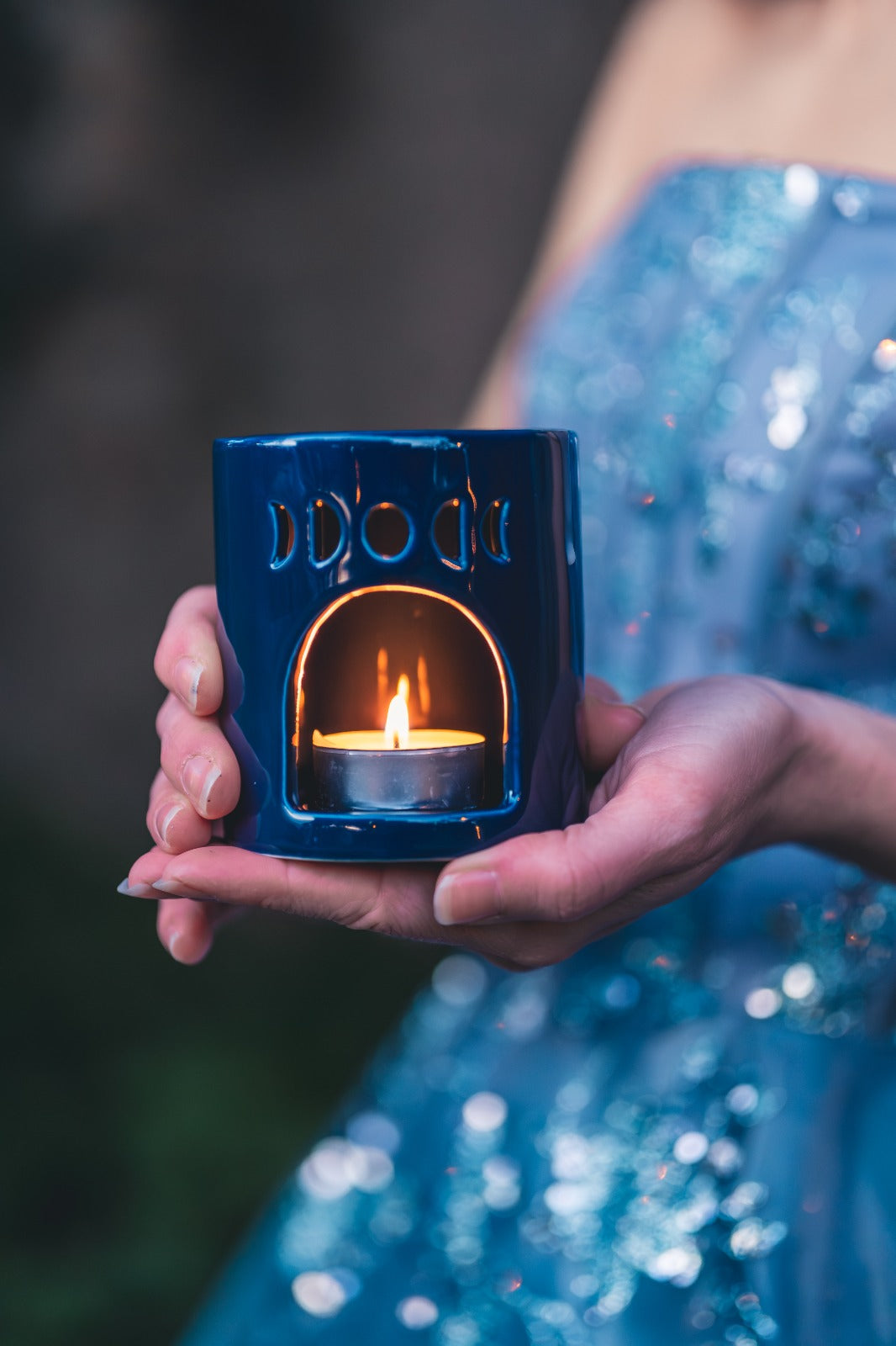 🌙  BOX RITUALE COMPLETO • 3 confezioni 30g + Bruciatore + 3 Candele