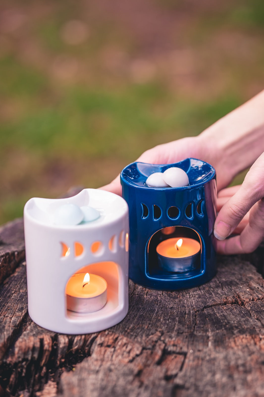 Bruciatore mezzaluna Blu