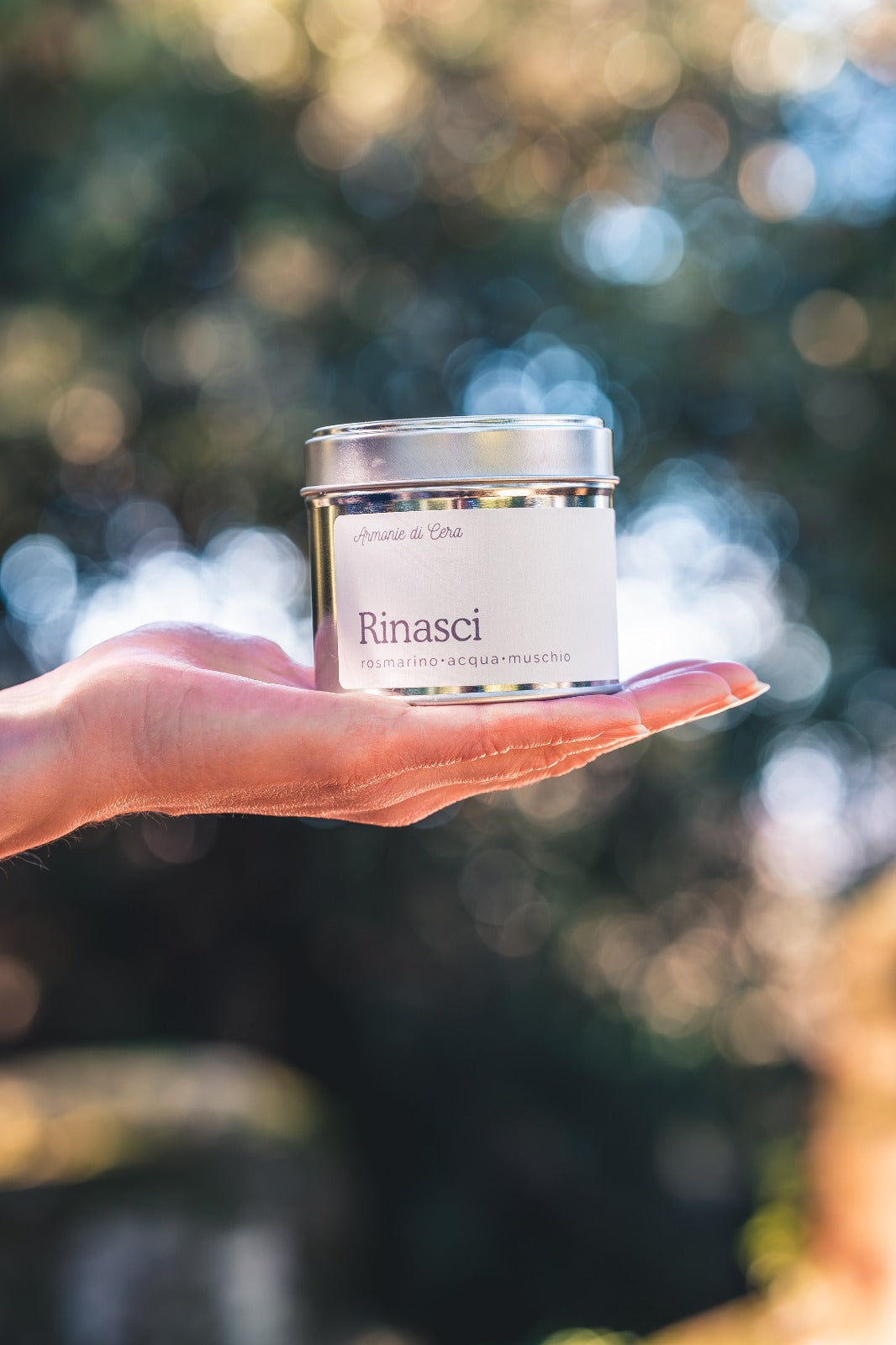 Rinasci • rosmarino, acqua, muschio