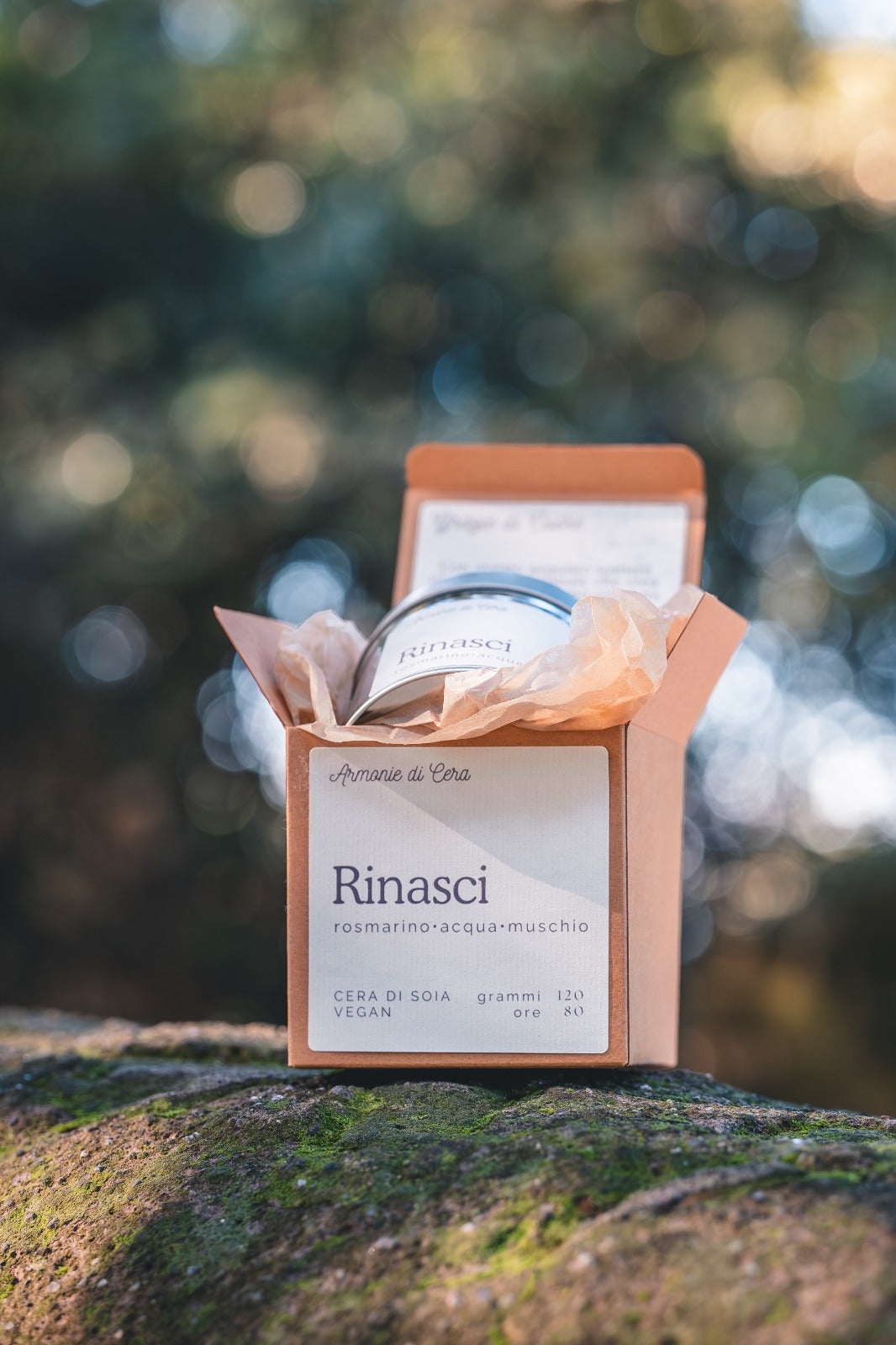 Rinasci • rosmarino, acqua, muschio